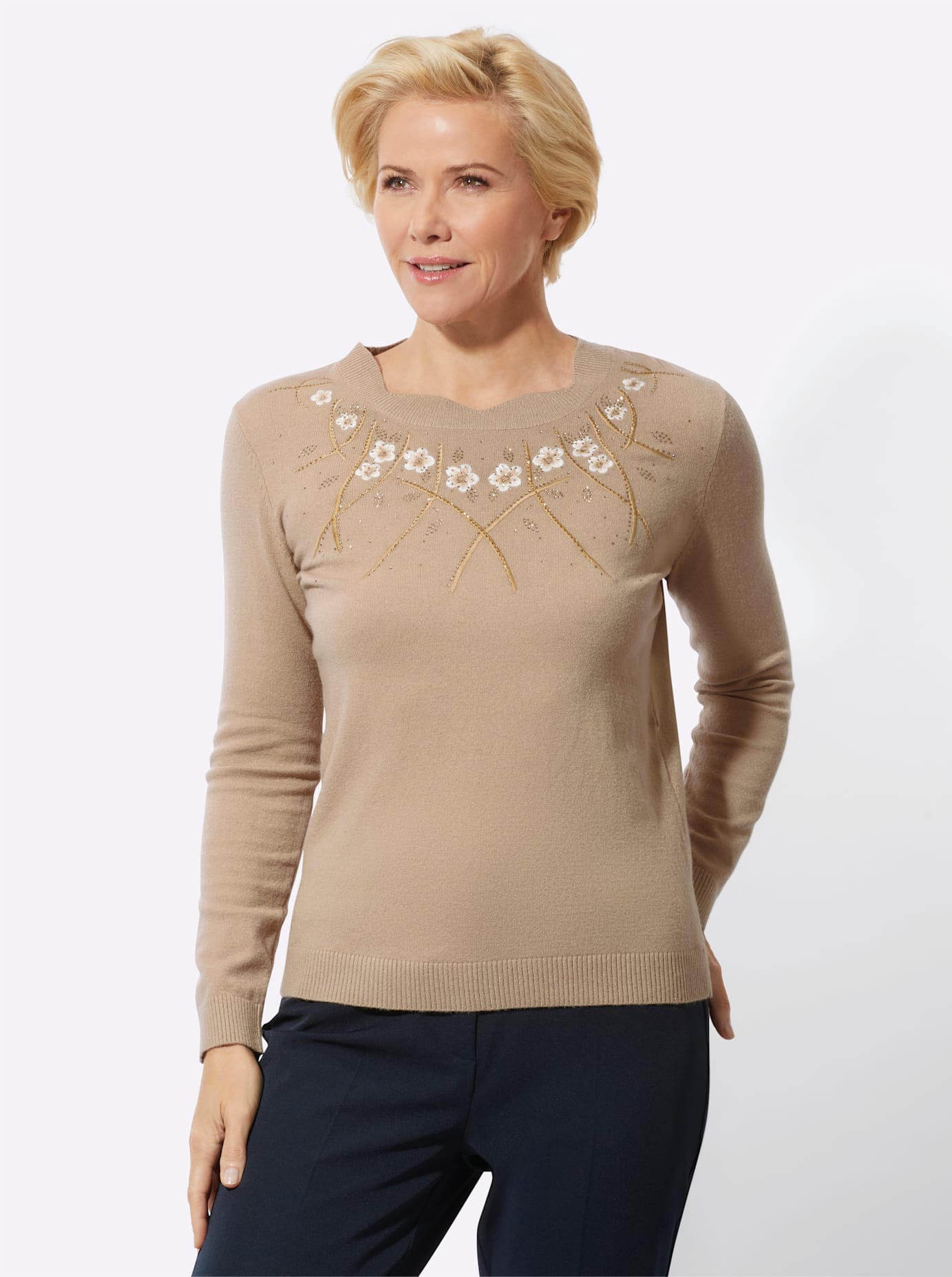 Classic Strickpullover "Langarm-Pullover"