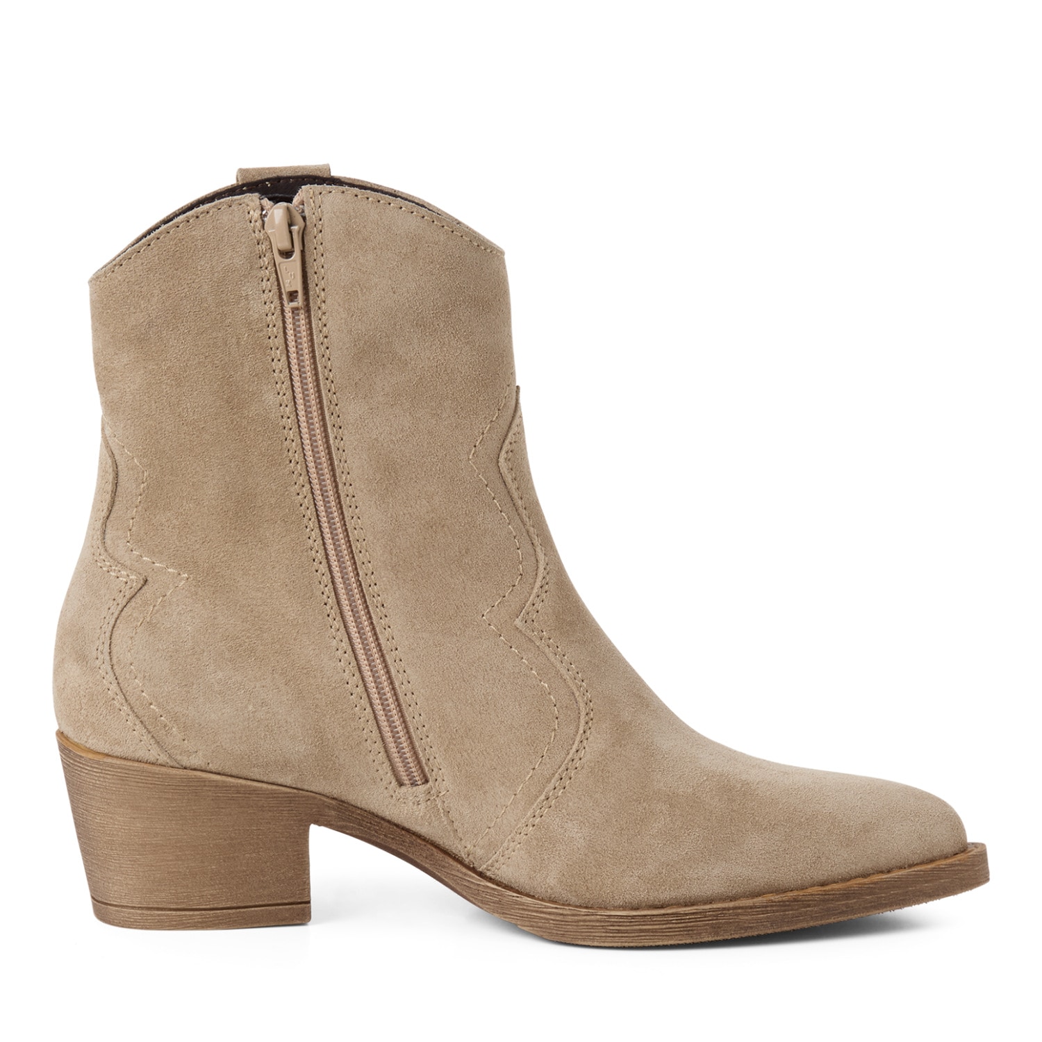 Tamaris Bottes de Cowboy  talon bloc, festival, bottes western avec coutures à la mode,