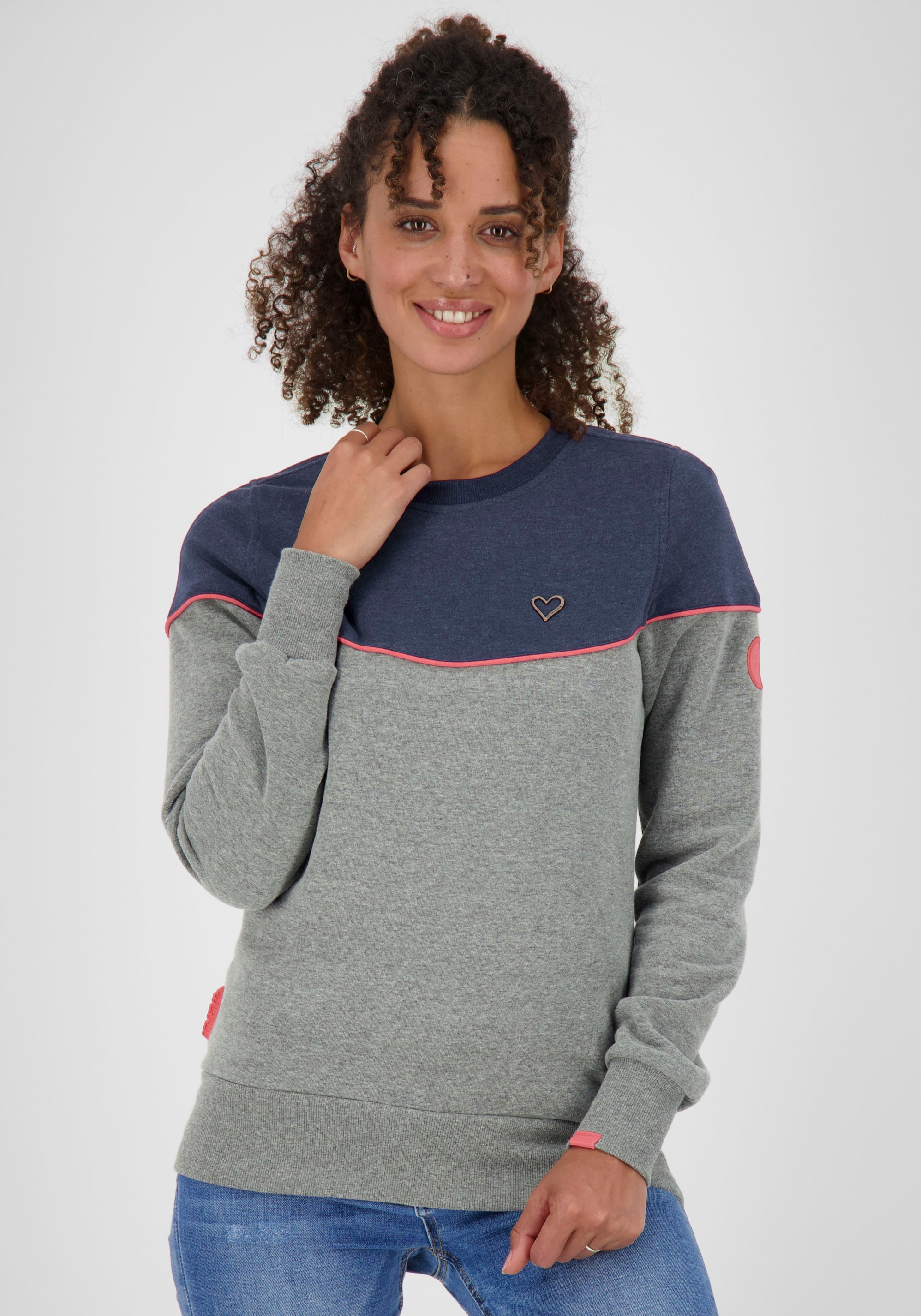 Image of Alife & Kickin Sweatshirt »DarleenAK«, mehrfarbiger Crewneck-Sweater mit Kontrastdetails bei Ackermann Versand Schweiz