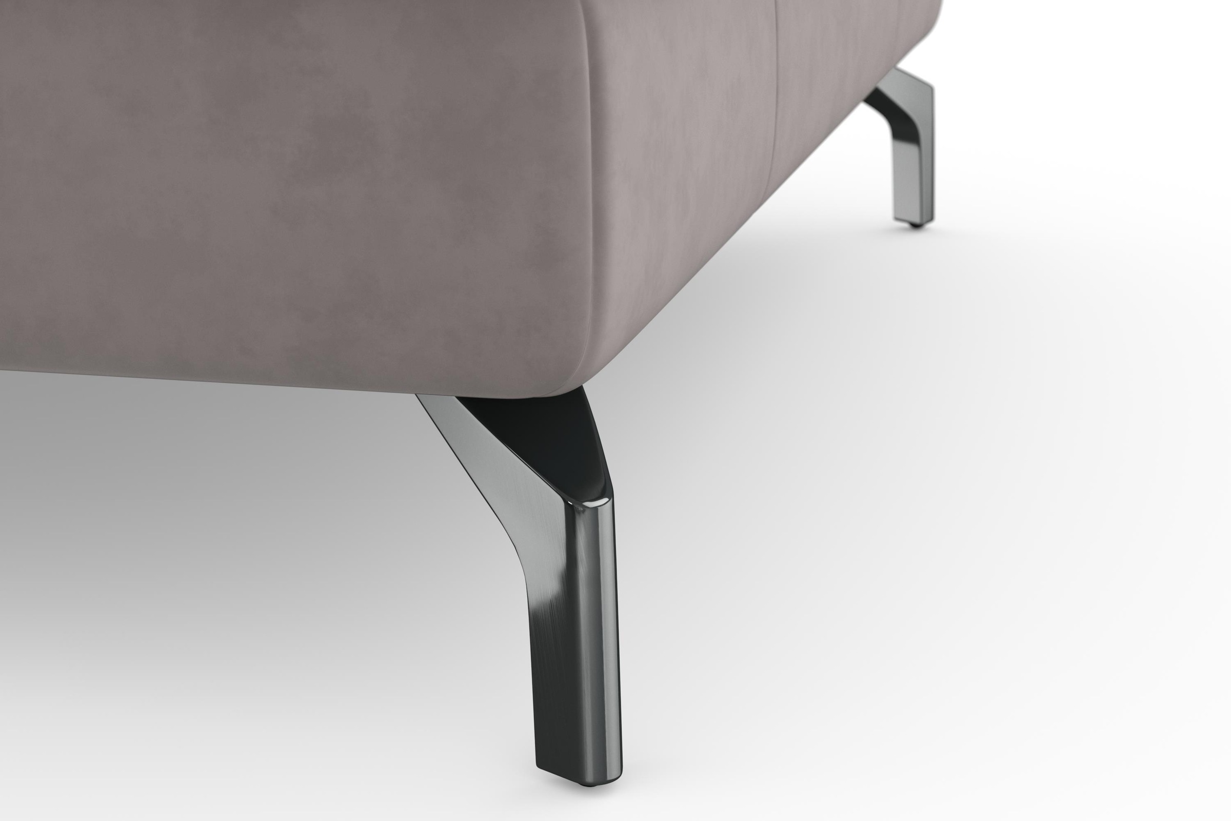 sit&more Ecksofa »Bendigo L-Form«, inklusive Sitztiefenverstellung, Bodenfreiheit 12 cm, in 2 Fussfarben