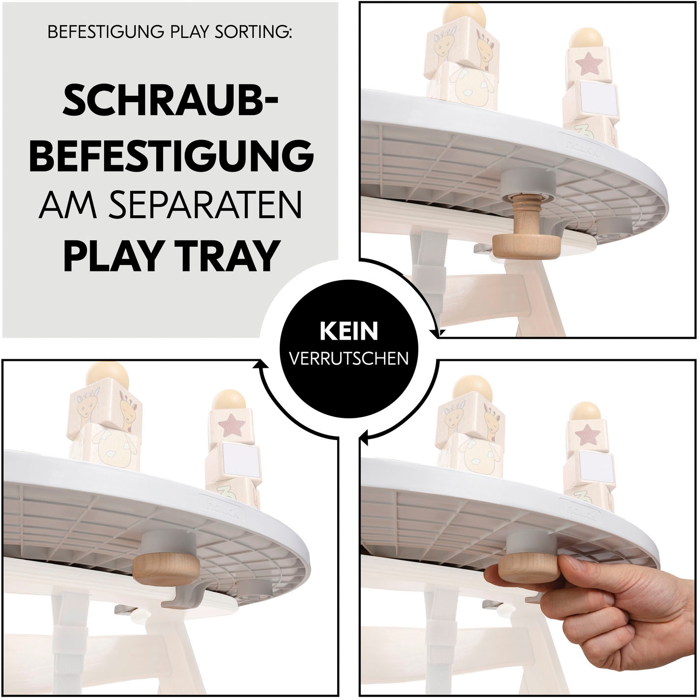 Hauck Steckspielzeug »Play Sorting Giraffe« FSC® - schützt Wald