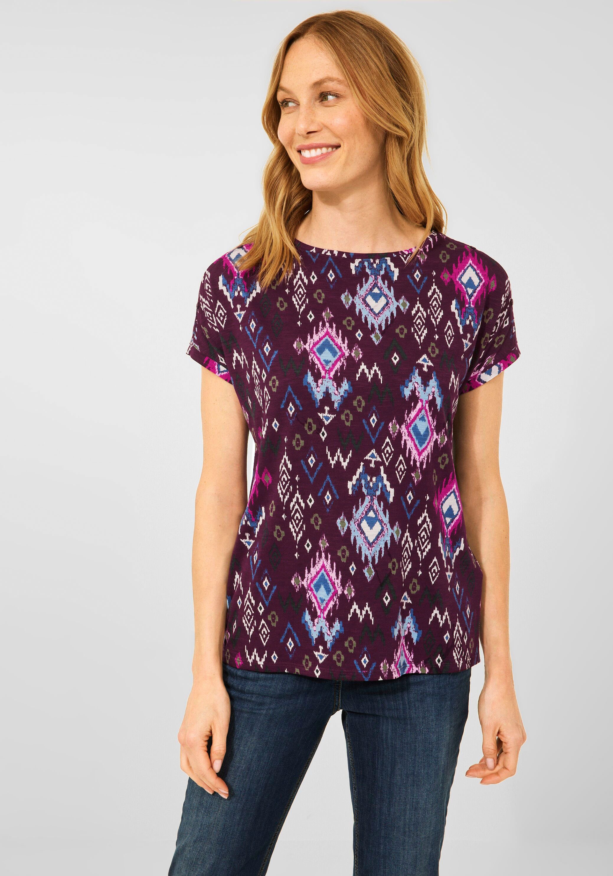 Image of Cecil T-Shirt, mit Schlitzen im Schulterbereich bei Ackermann Versand Schweiz