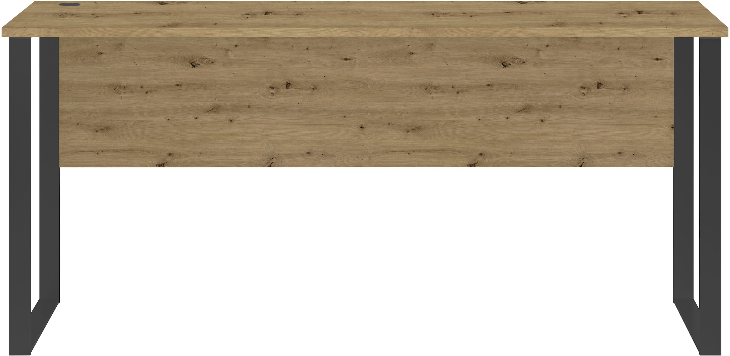 Image of BEGA OFFICE Schreibtisch "Amanda" 1 Stk. tlg. Kabeldurchlass, Metallkufen, Breite 170 cm