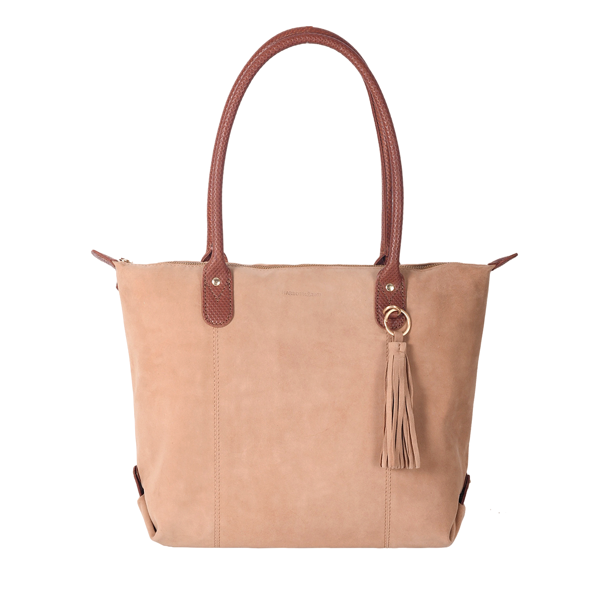 HARBOUR 2nd Handtasche Henkeltasche, Umhängetasche mit dekorativem Fransenanhänger