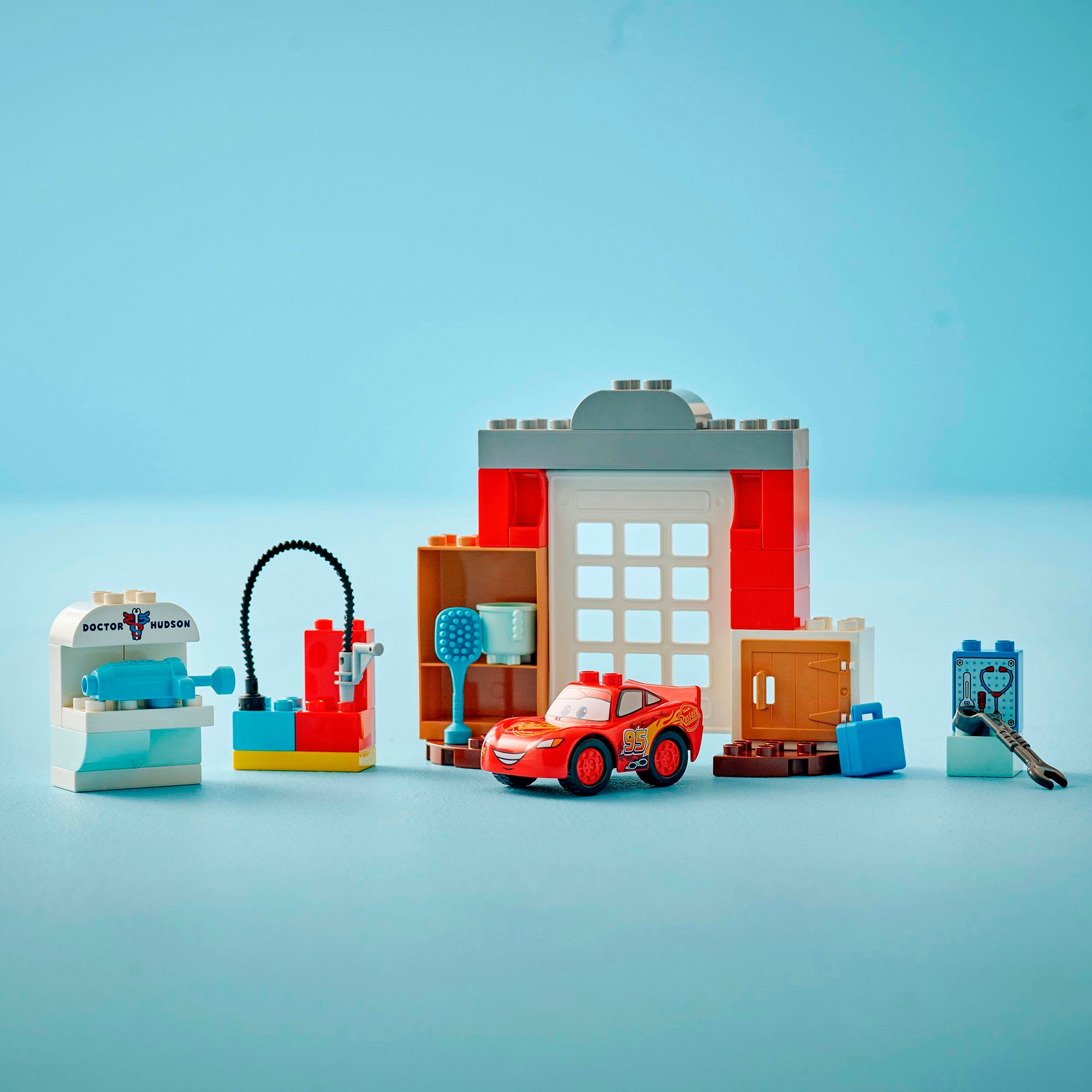 LEGO® Konstruktionsspielsteine »McQueens Besuch in Docs Werkstatt (10456), LEGO DUPLO Disney™« Made in Europe