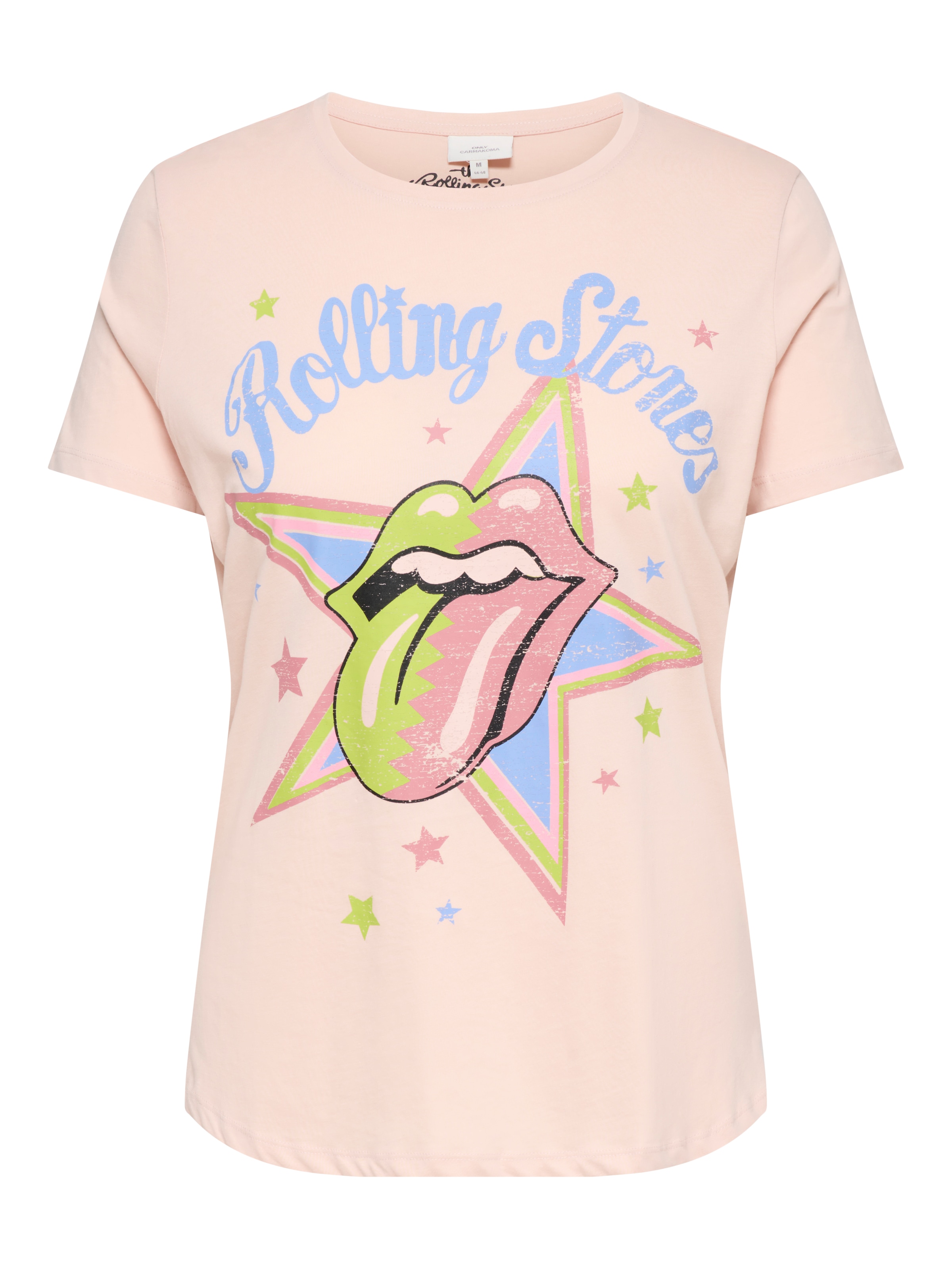 ONLY CARMAKOMA Kurzarmshirt »CARROLL LIFE SS O-NECK REG TEE LC JRS«