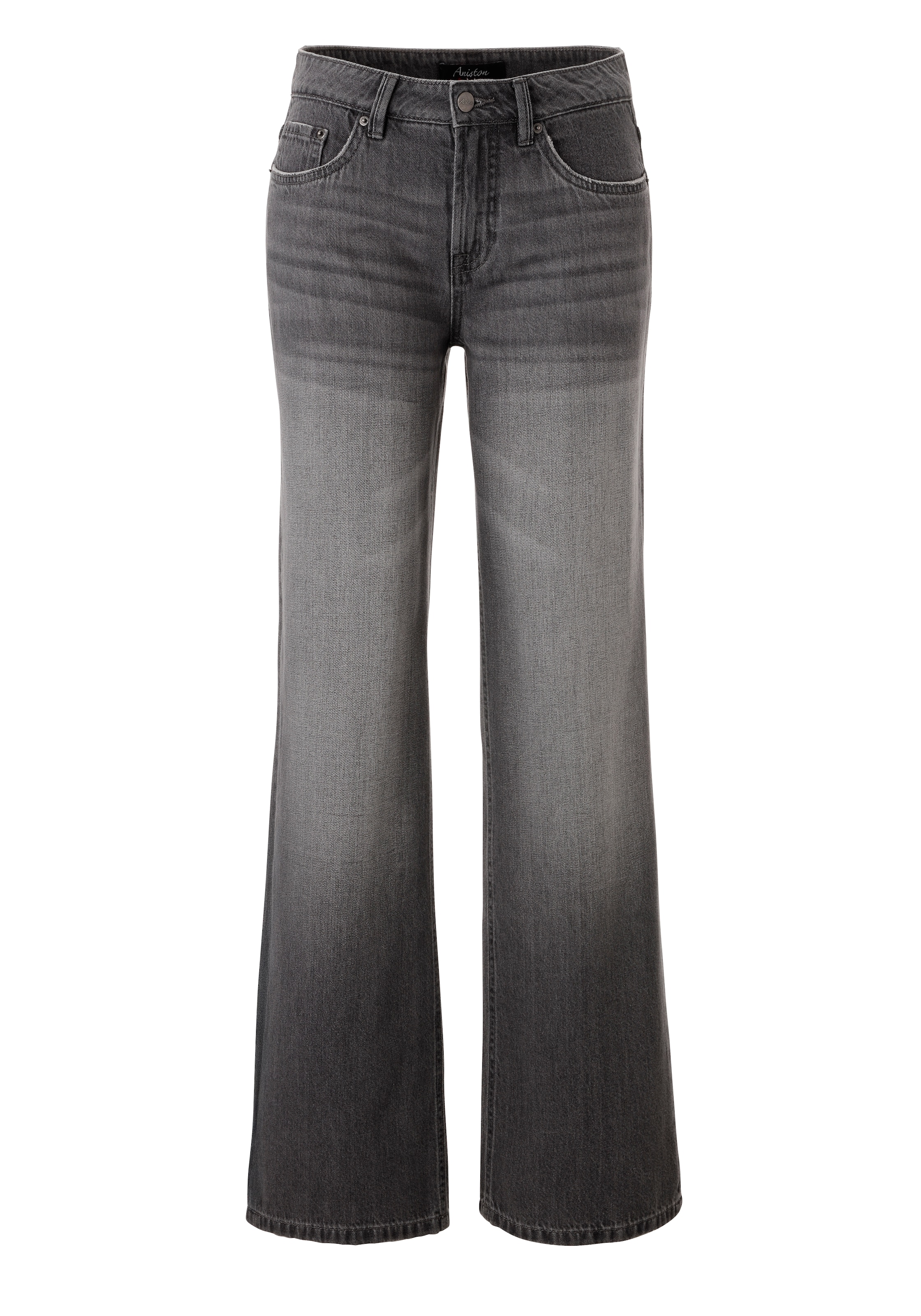 Aniston CASUAL Straight-Jeans in trendiger Used-Waschung - NEUE KOLLEKTION