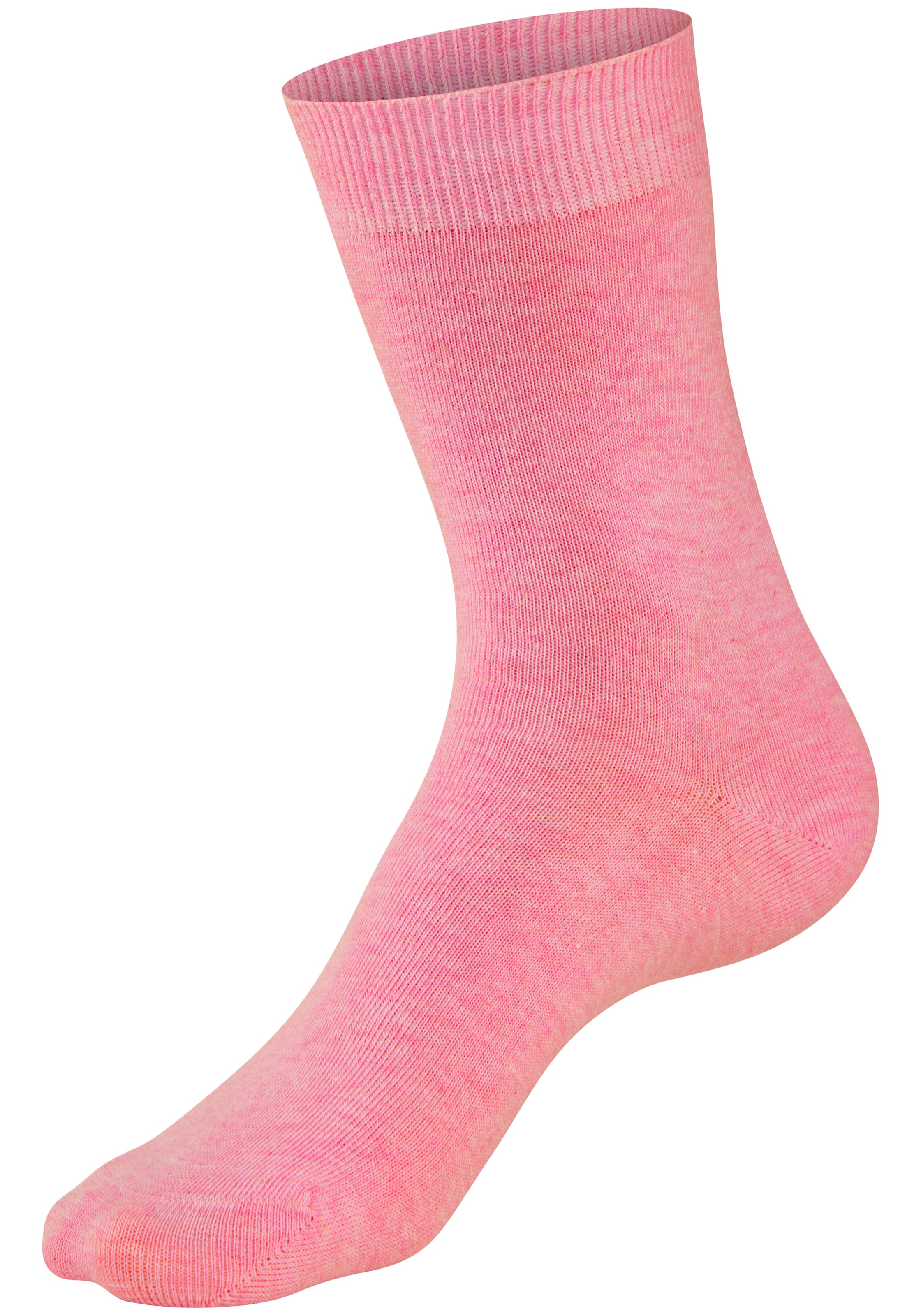 H.I.S Basicsocken »Damensocken, frische melierte Farben; casual« Packung, 20 Paar tlg. Alltagssocken in der Grosspackung