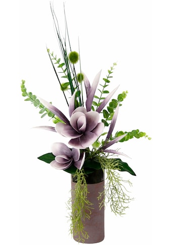 I.GE.A. Kunstpflanze »Arrangement Soft-Magnolie in Vase«, (1 St.) kaufen