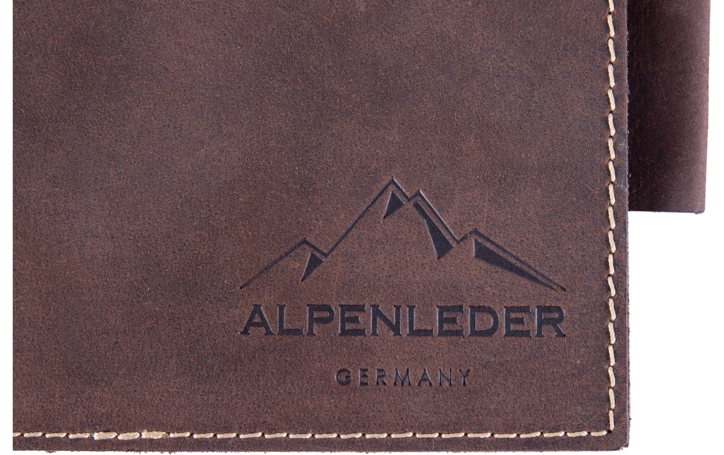 Notizbuch »Alpenleder Schiller A5, liniert, Büffelleder Braun«, DIN A5