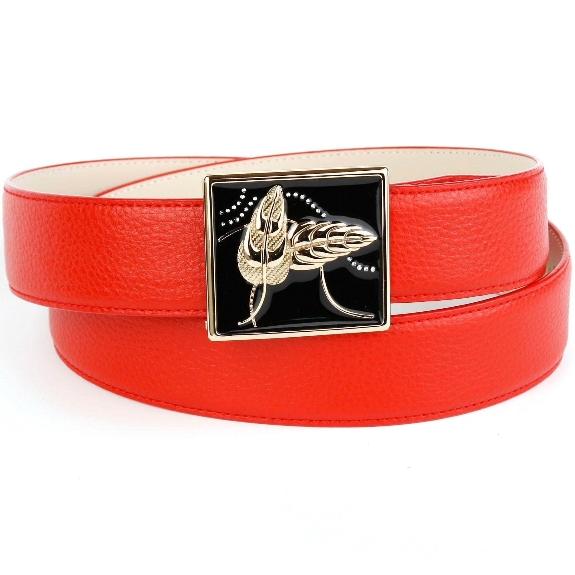 Image of Anthoni Crown Ledergürtel, mit handgefertigter Glasur-Schliesse, Bicolor-Optik bei Ackermann Versand Schweiz