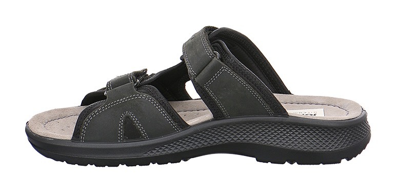 Jomos Pantolette, Sommerschuh, Schlappen, Klettschuh, mit praktischen Klettriemchen