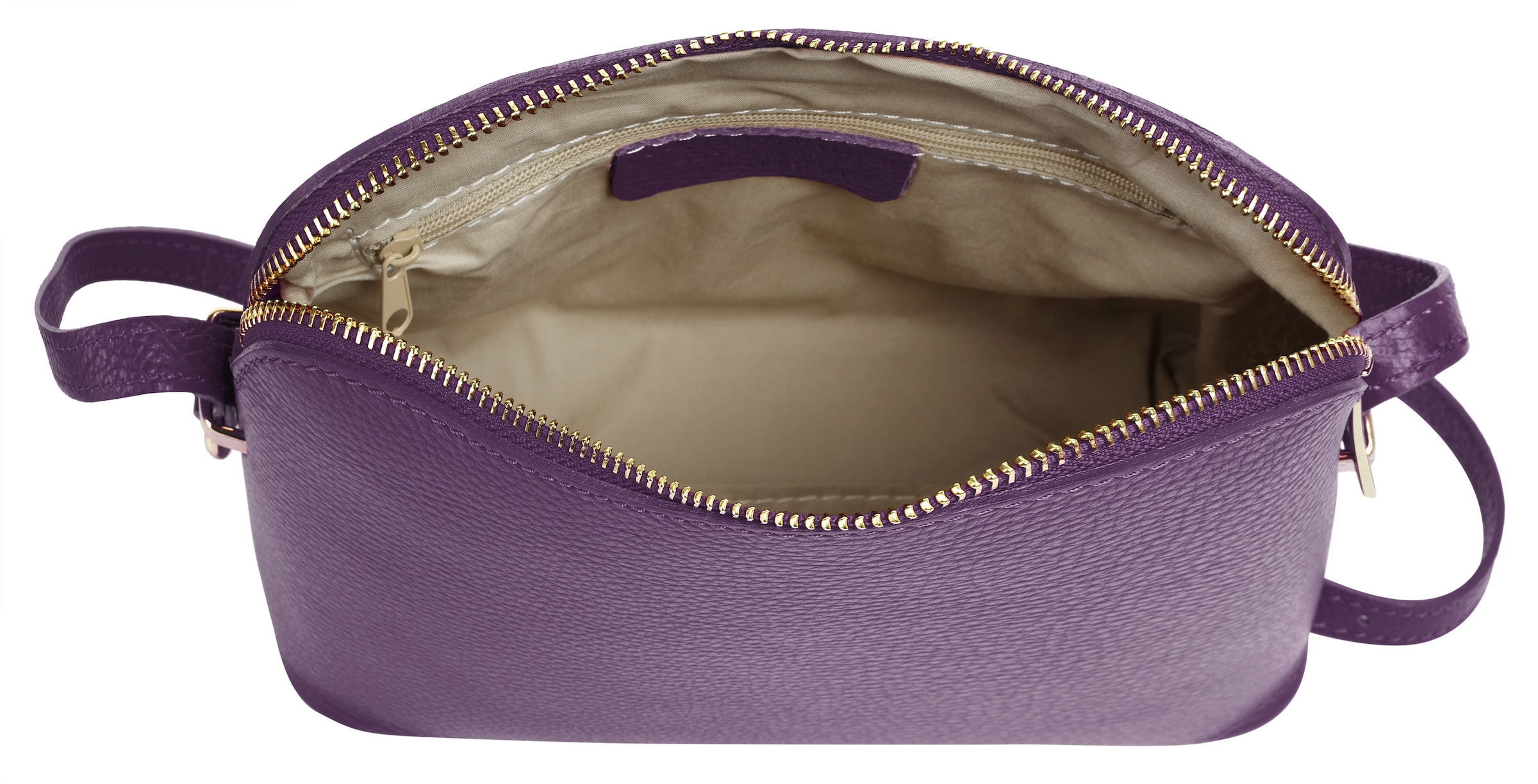 Cluty Umhängetasche echt Leder, Made in Italy