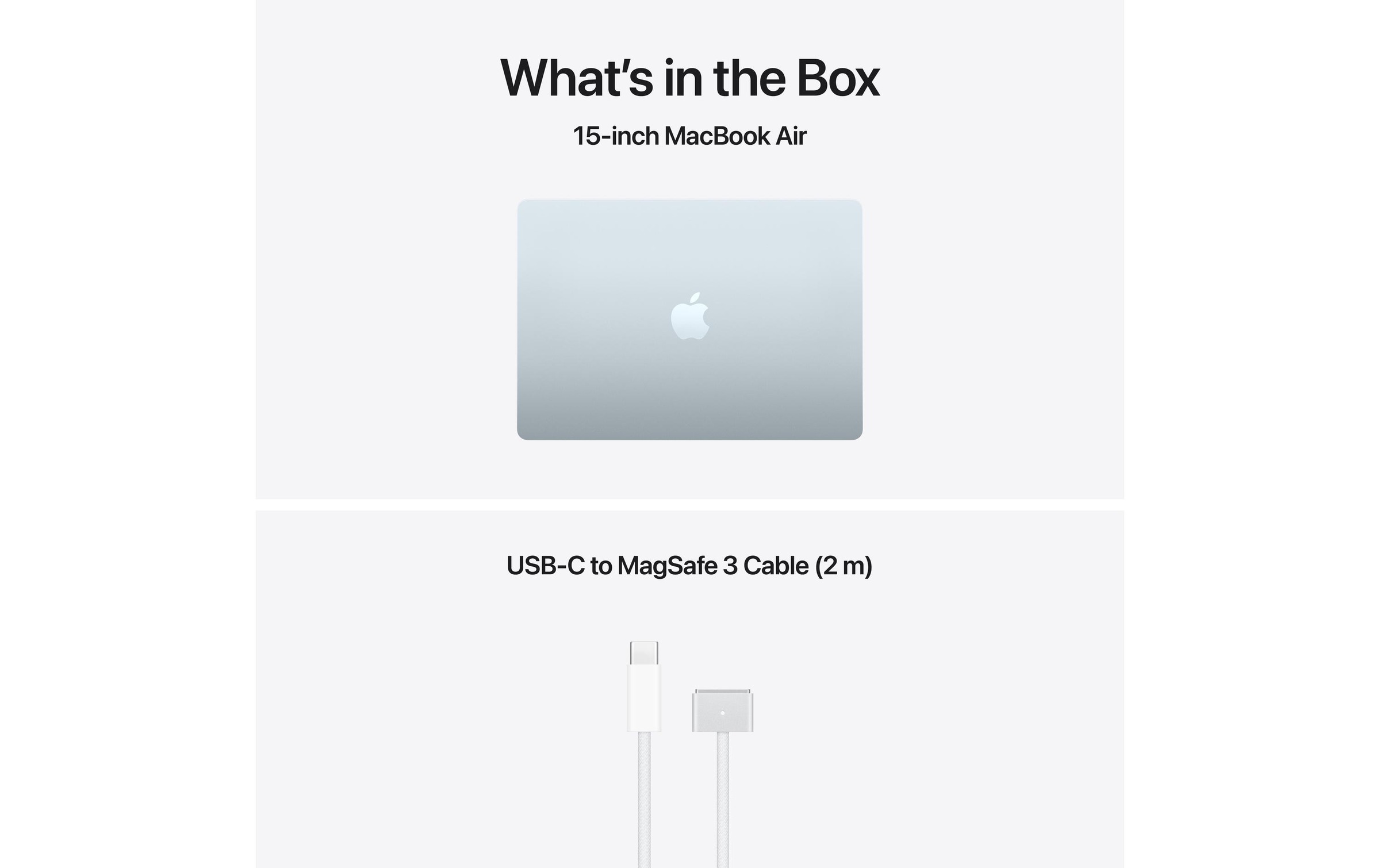 Apple Ordinateur portable »MacBook Air 15 2026 M5 10C GPU / 16 GB / 1 TB Sky Blue« / 15,3 ″ Apple M5 Integrierte NPU (Neural Processing Unit)