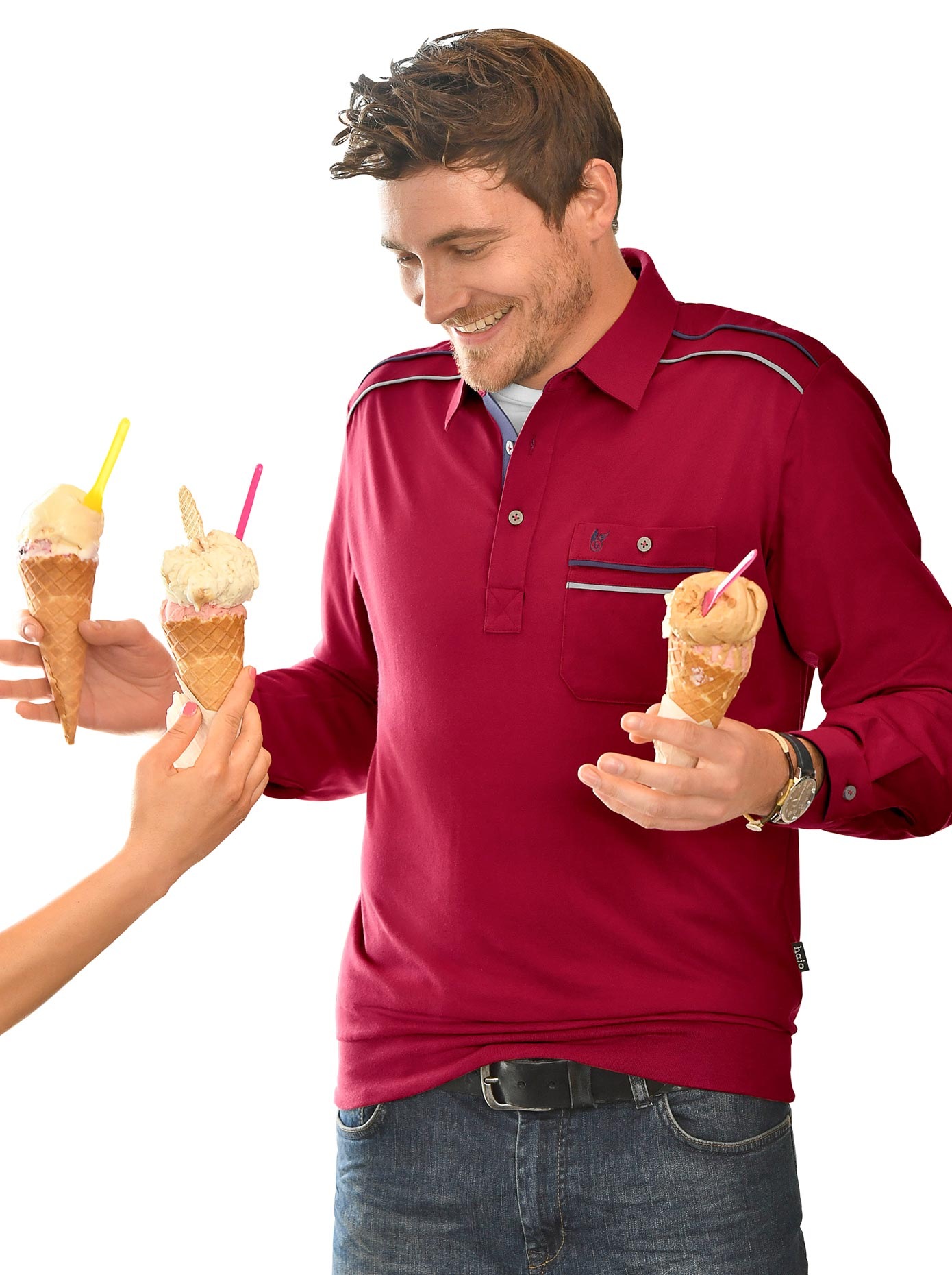 Image of Classic Poloshirt »Langarm-Poloshirt«, (1 tlg.) bei Ackermann Versand Schweiz