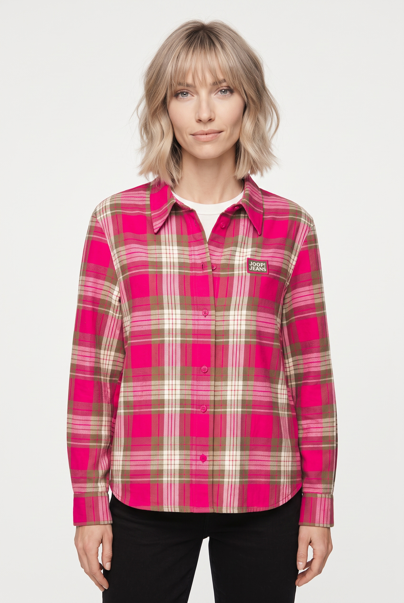 Image of JOOP Flanellbluse "Browyn" Regular fit mit Karomuster