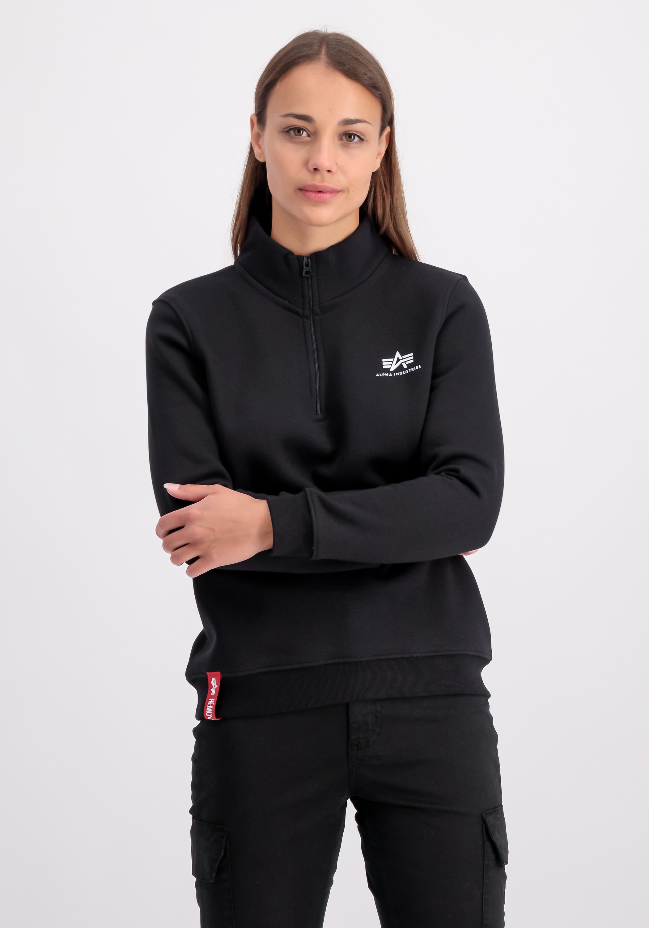 Sweater »Alpha Industries Women - Sweatshirts Half Zip Sweater SL Wmn«