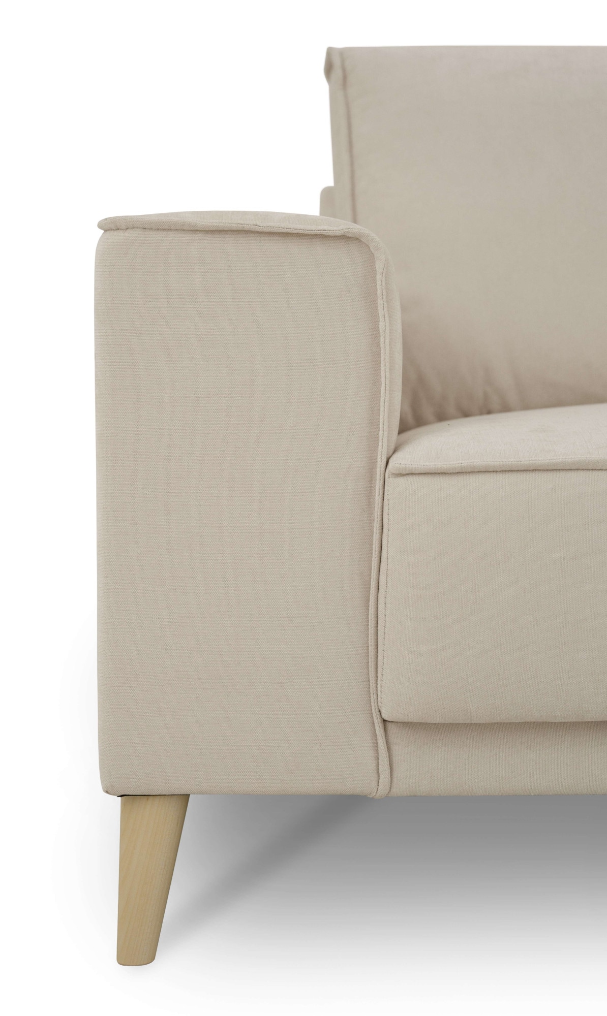 GOODproduct Ecksofa »Oland Skandi, weicher Chenille-Stoff« L-Form, 289 cm, Wellenunterfederung, Skandi-Design, Massivholzfüsse
