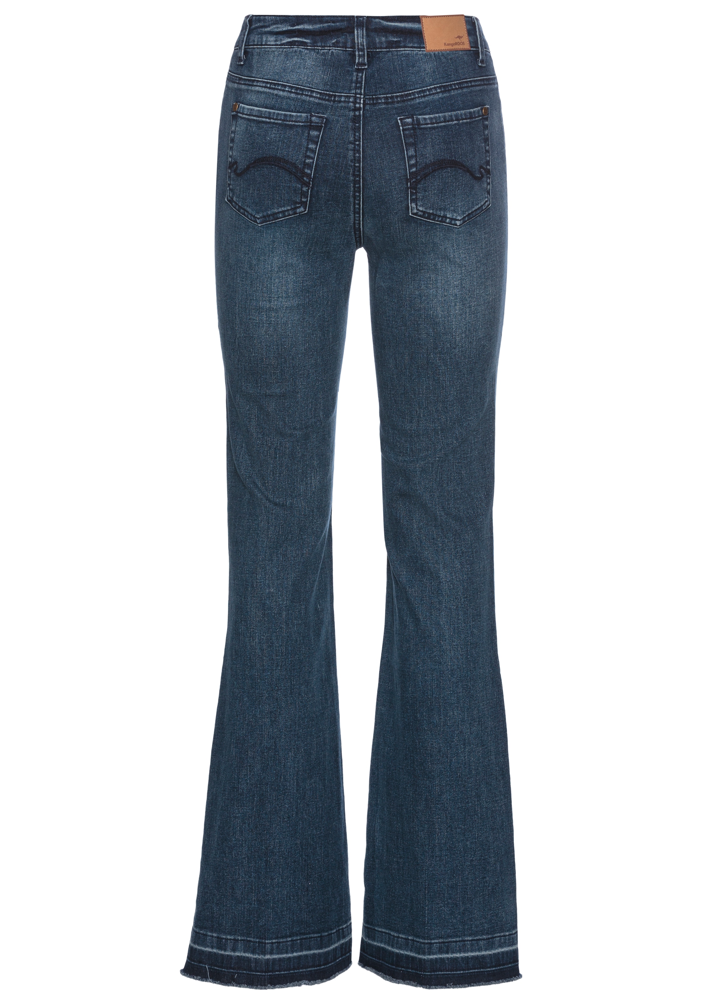 KangaROOS Weite Jeans, Flare Weite Jeans High Waist