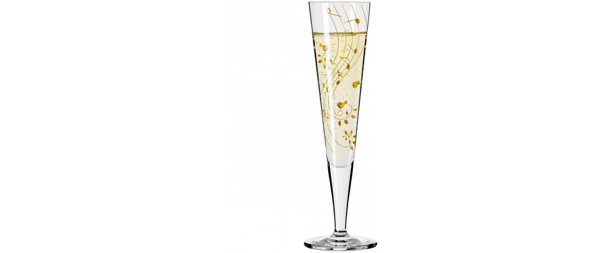 Ritzenhoff Champagnerglas »Goldfarbennacht No 2. 205 ml, 1 Stück, Transparent«