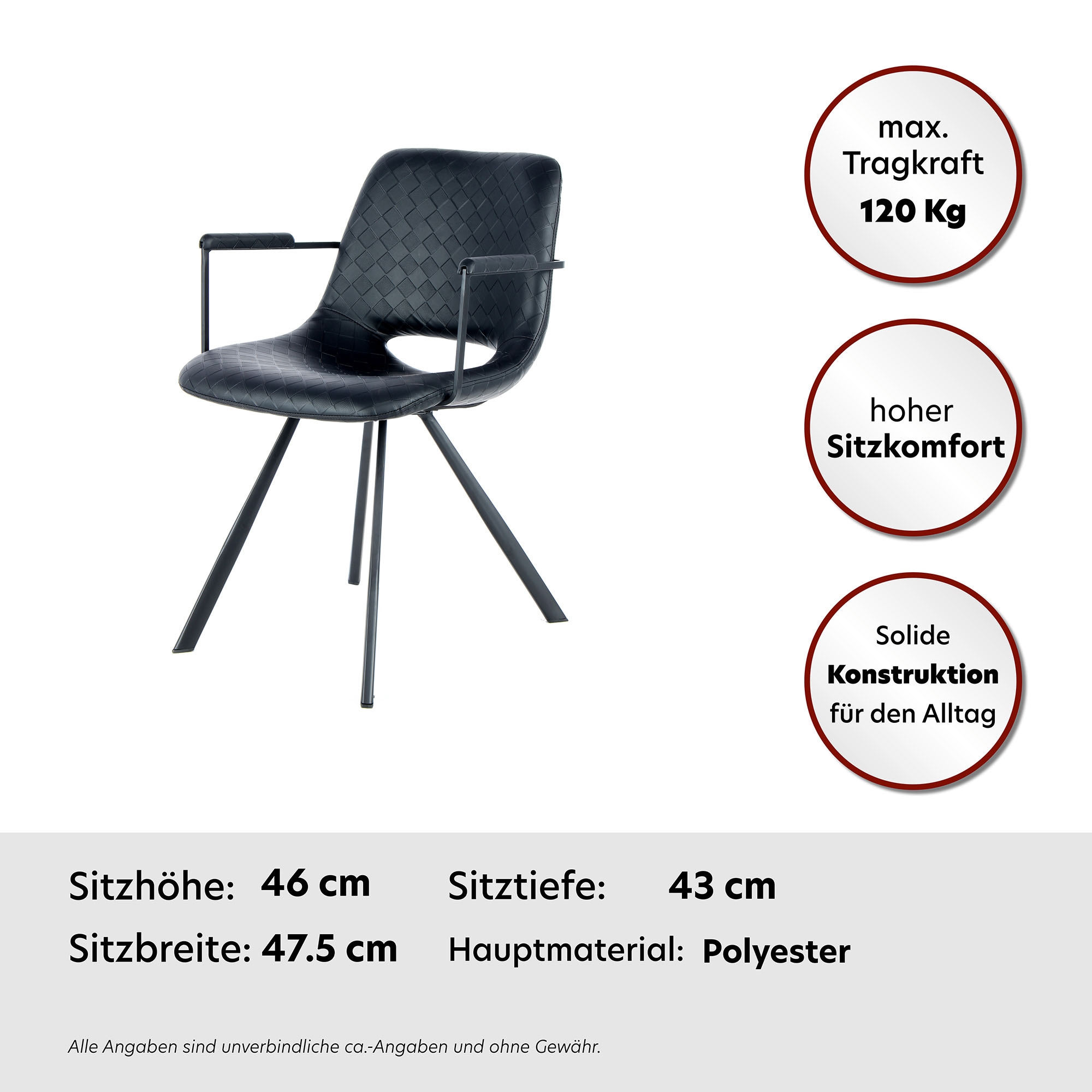Kayoom Stuhl »Josephine 625 2er-Set , pflegeleicht« (Set) 2 Stk.pflegeleicht