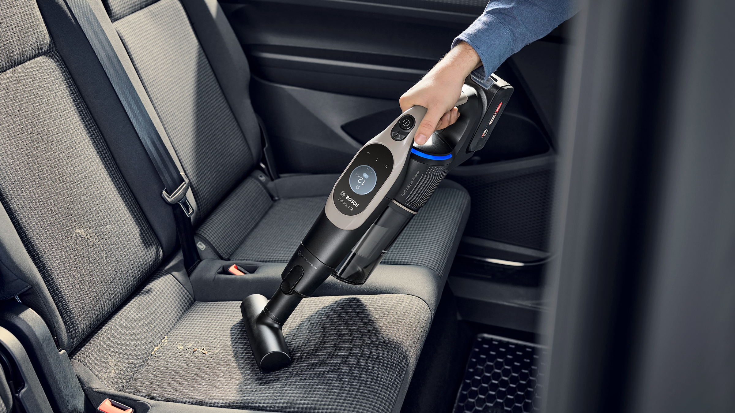 BOSCH XXL-Polsterdüse »XXL-Polsterdüse BHZUNGXXL, 360° Rotation, grosser Bürstendurchmesser«, ideal zur Fahrzeug-Innenreinigung, Original-Zubehör, schwarz