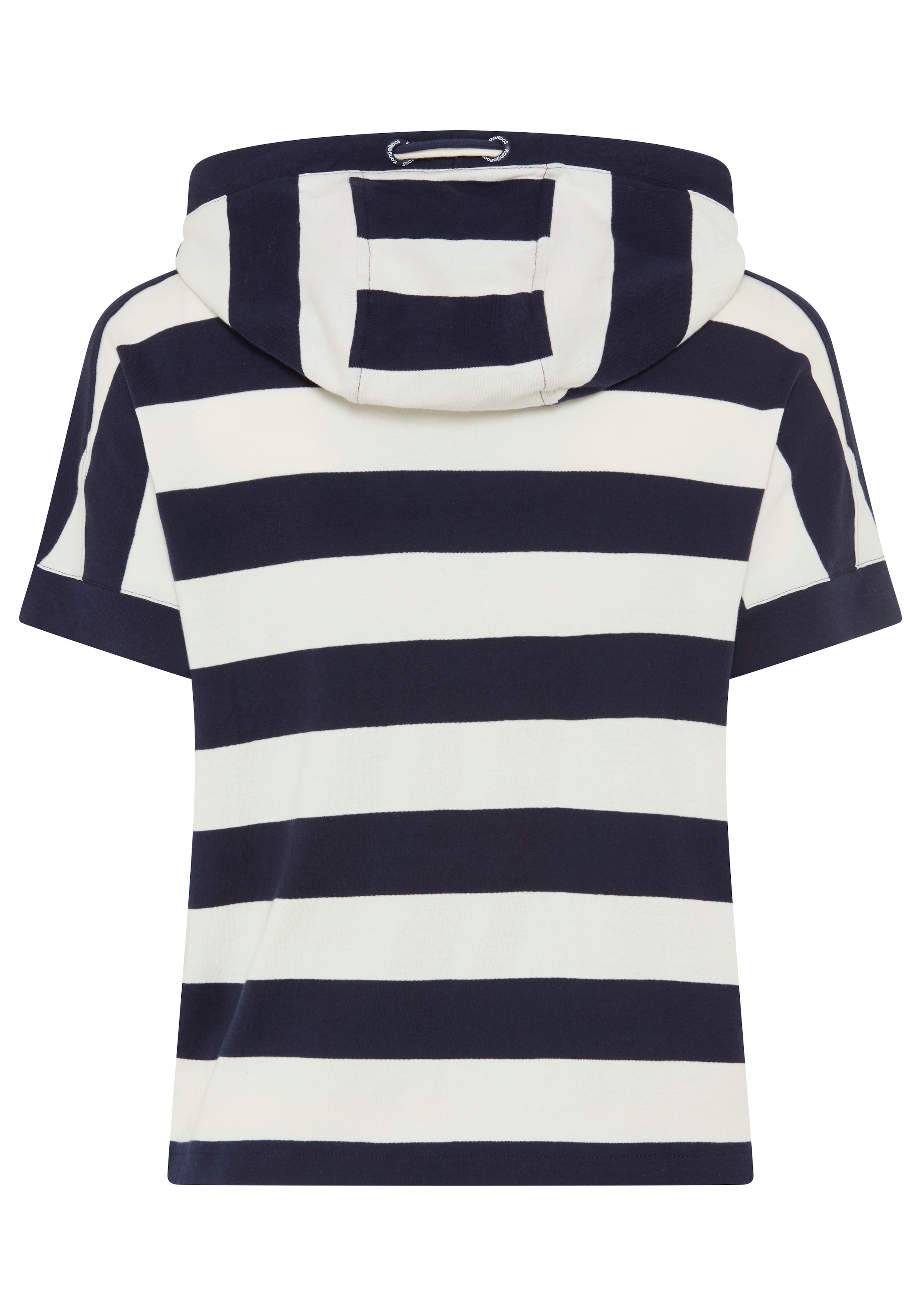 KangaROOS T-shirt à capuche Kurzarmshirt, mit Kapuze, hüftlange Schnittform, grosse Grössen