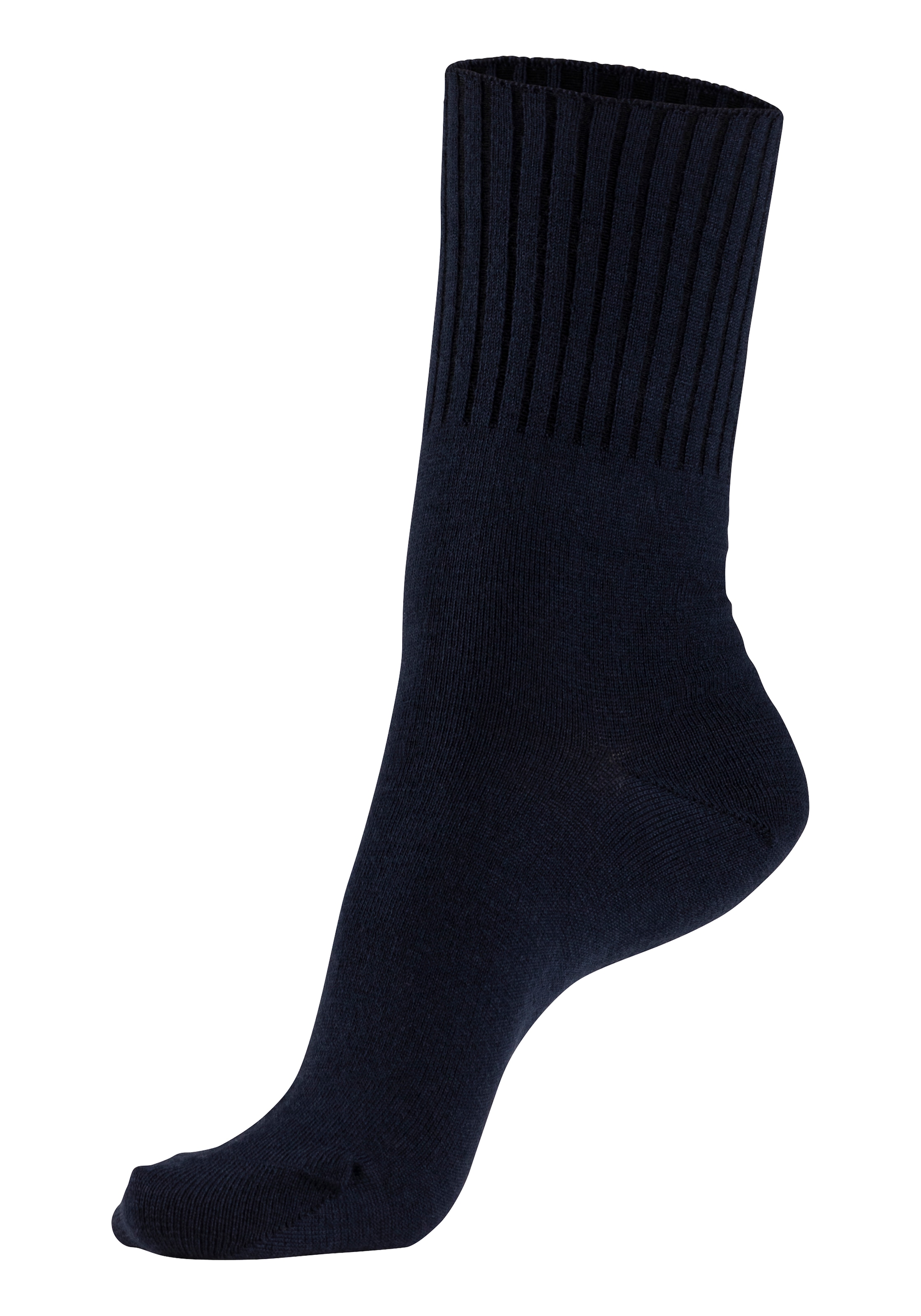 Lavana Umschlagsocken, (Packung, 3 Paar), fein gestrickt mit 53% Wolle