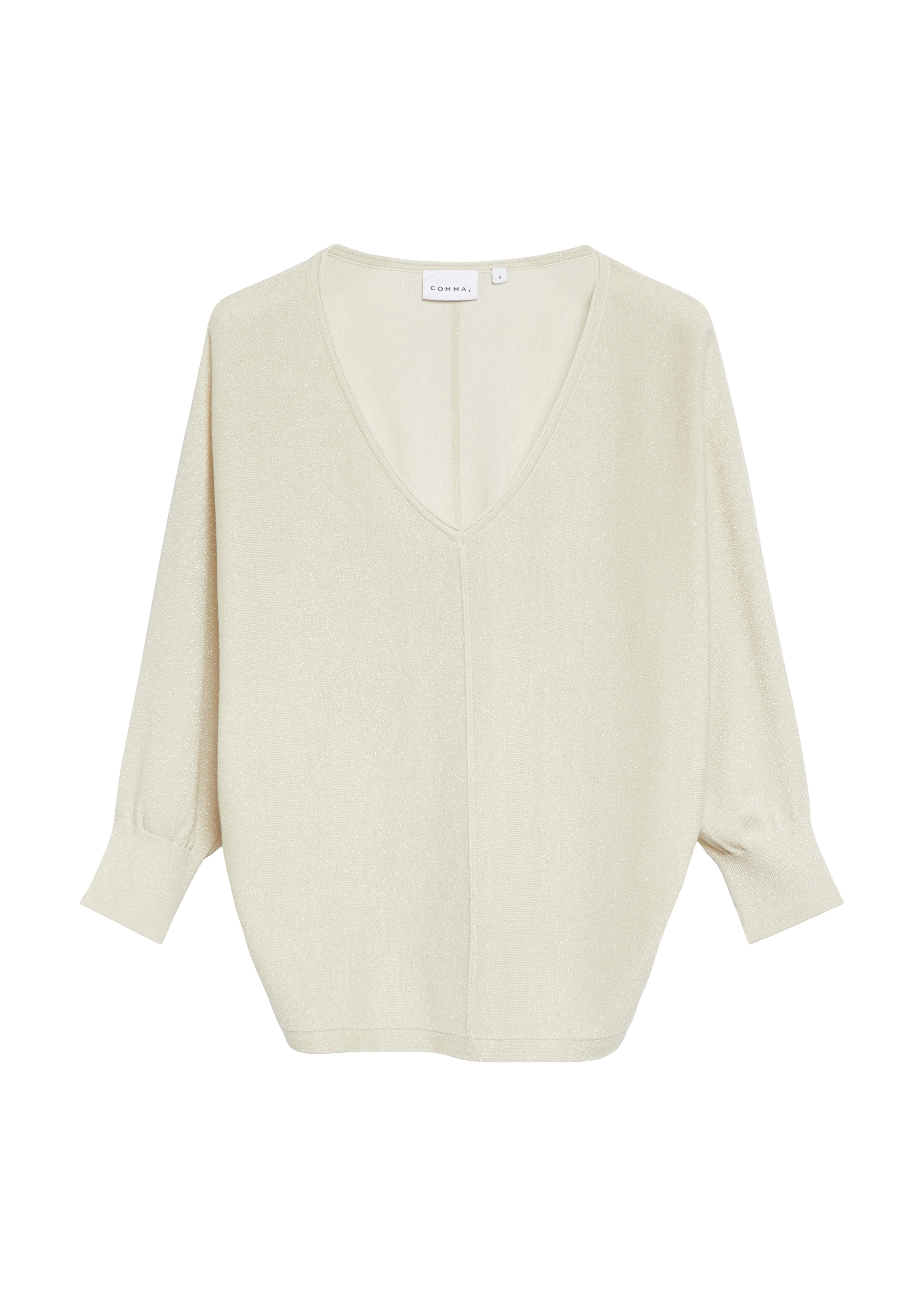 Comma Pull à manches 3/4 avec encolure en V et en viscose