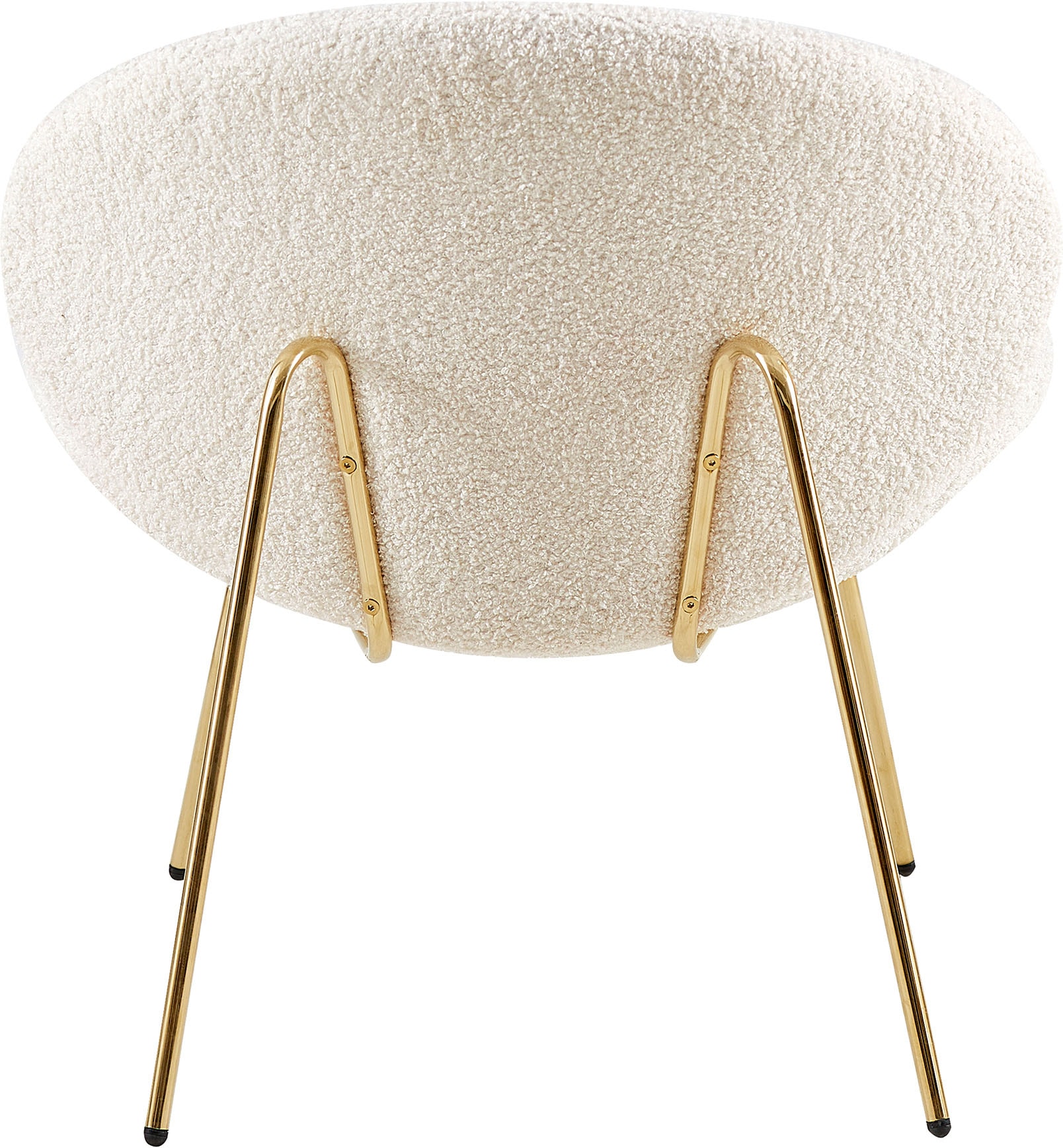 Kayoom Polsterstuhl »Stuhl Jaden 125 2er-Set, im angesagten Stoff mit dem Kräusel-Effekt«, (Set), 2 St., Ästhetisch minimalistisches Design, Bouclé Stoff, breites Sitzen