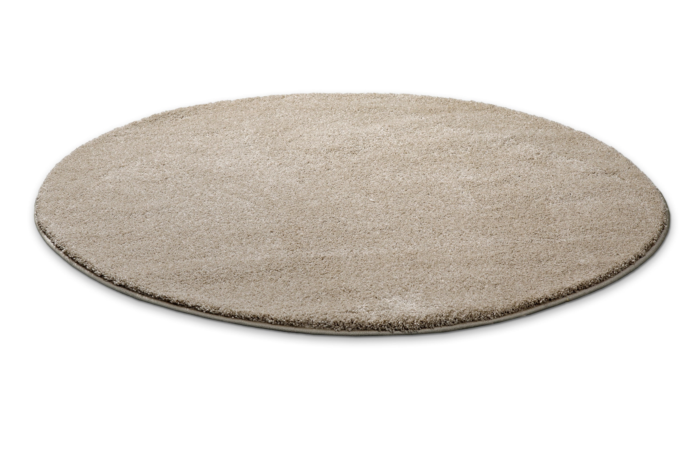 Image of Wecon home Hochflor-Teppich "Manta" rund 25 mm Höhe Langflor, maschinell gewebt, robust, Wohn- & Schlafzimmer, einfarbig