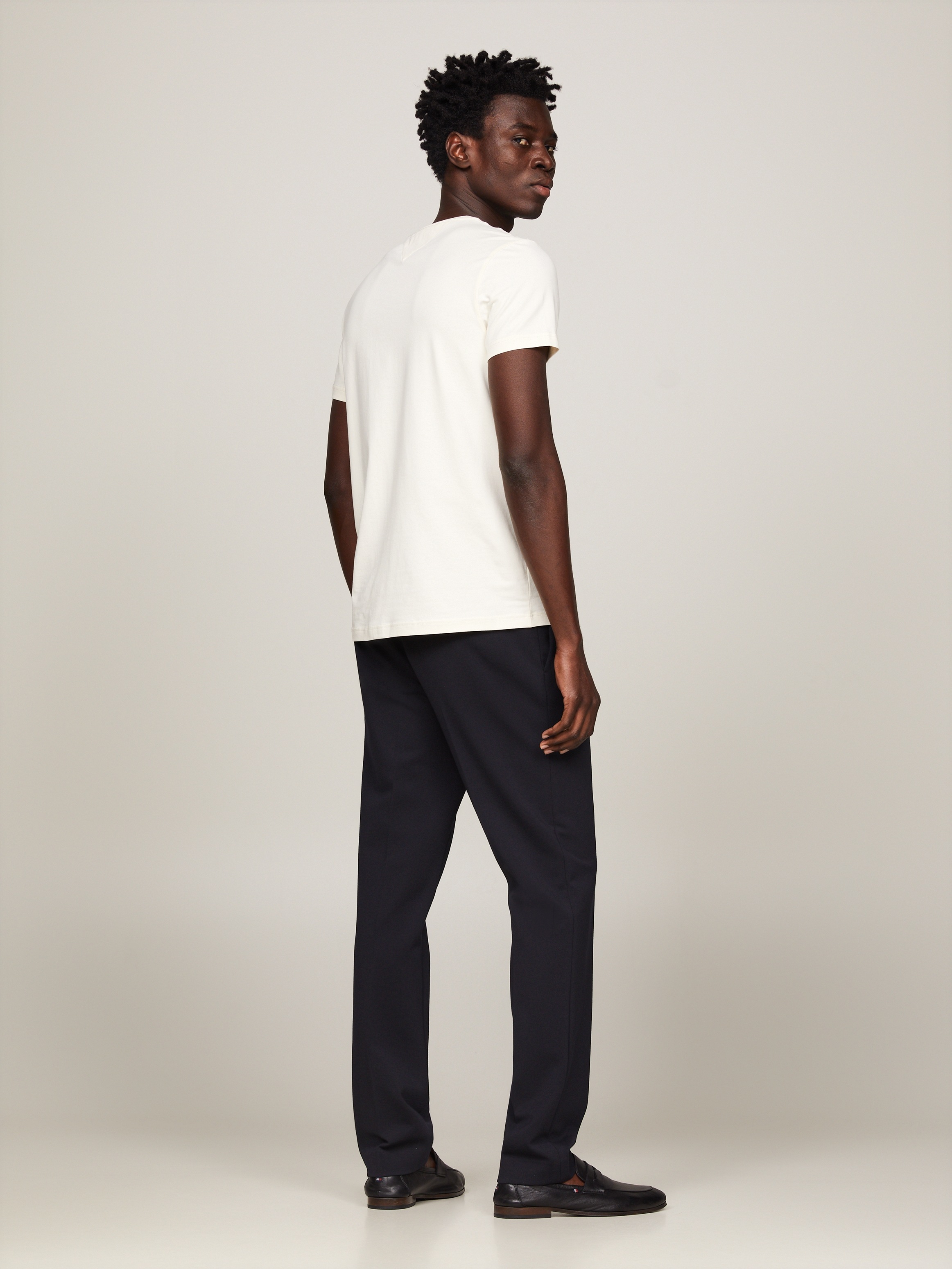 Tommy Hilfiger T-Shirt »STRETCH SLIM FIT TEE«, mit Rundhalsausschnitt
