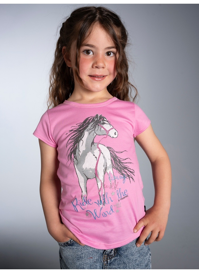 Trigema T-Shirt »TRIGEMA T-Shirt mit Pferd« 1 Stk.
