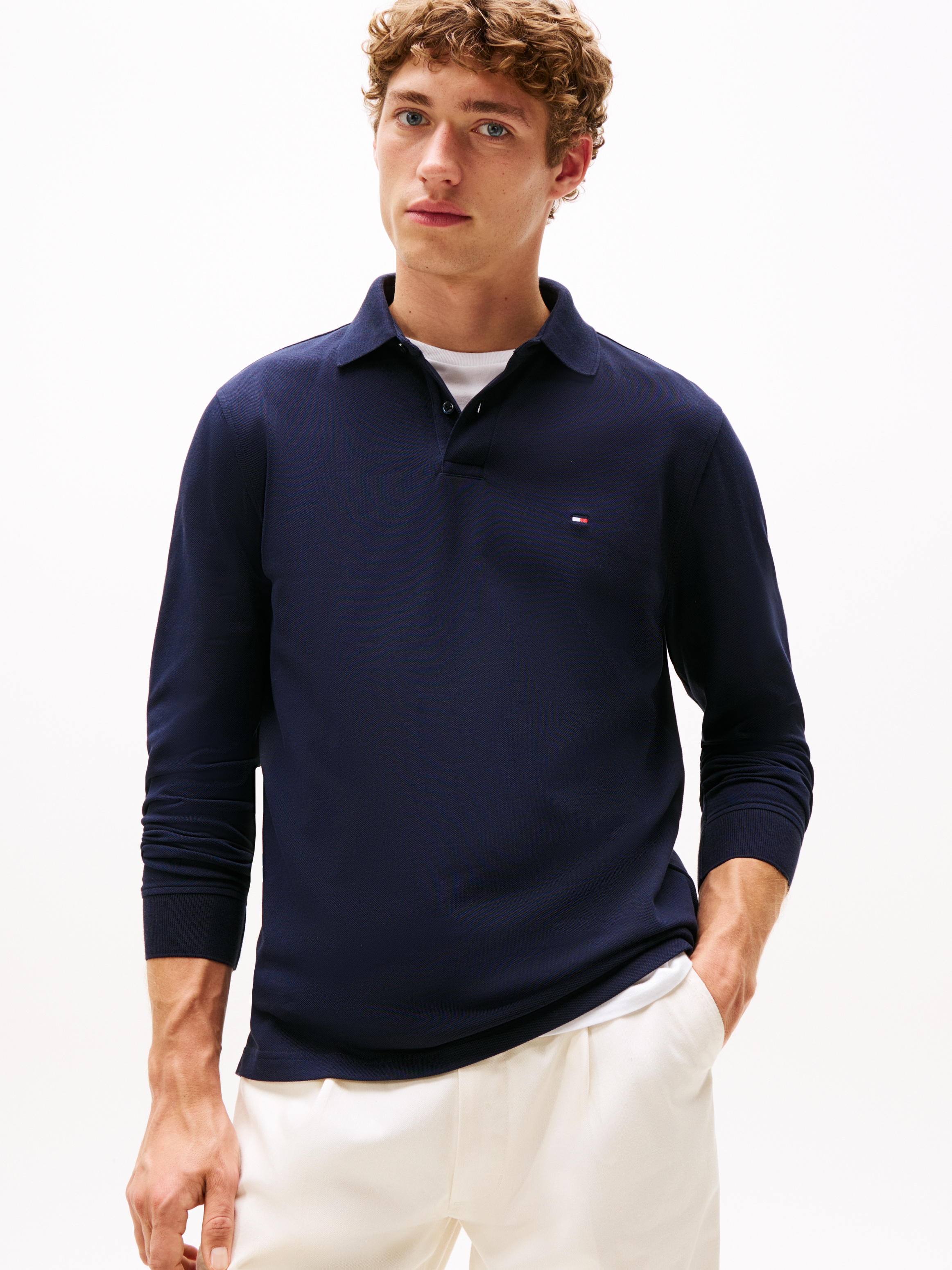 Image of Tommy Hilfiger Langarm-Poloshirt "1985 REGULAR LS POLO"
