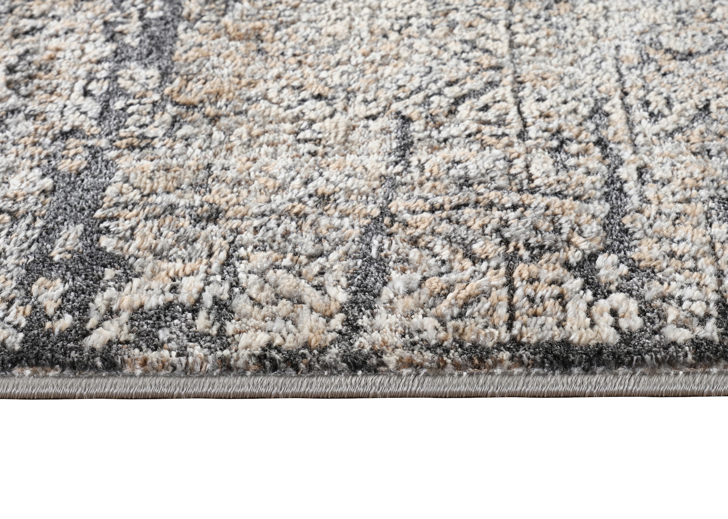 my home Chemin de table »Selin« Rectangulaire 9 mm Höhe dezenter Glanz, Schrumpf-Garn-Effekt, im Vintage-Look, dichte Qualität