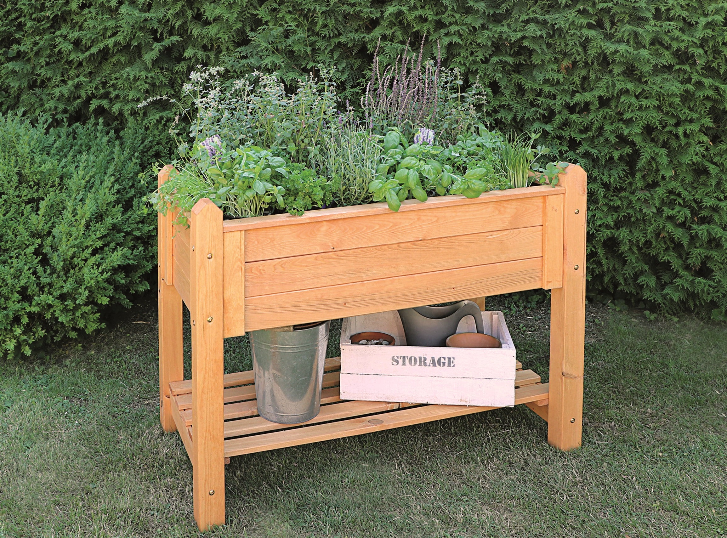 promadino Blumenkasten, Kräuterbeet gross, BxTxH: 114x60x84,5 cm