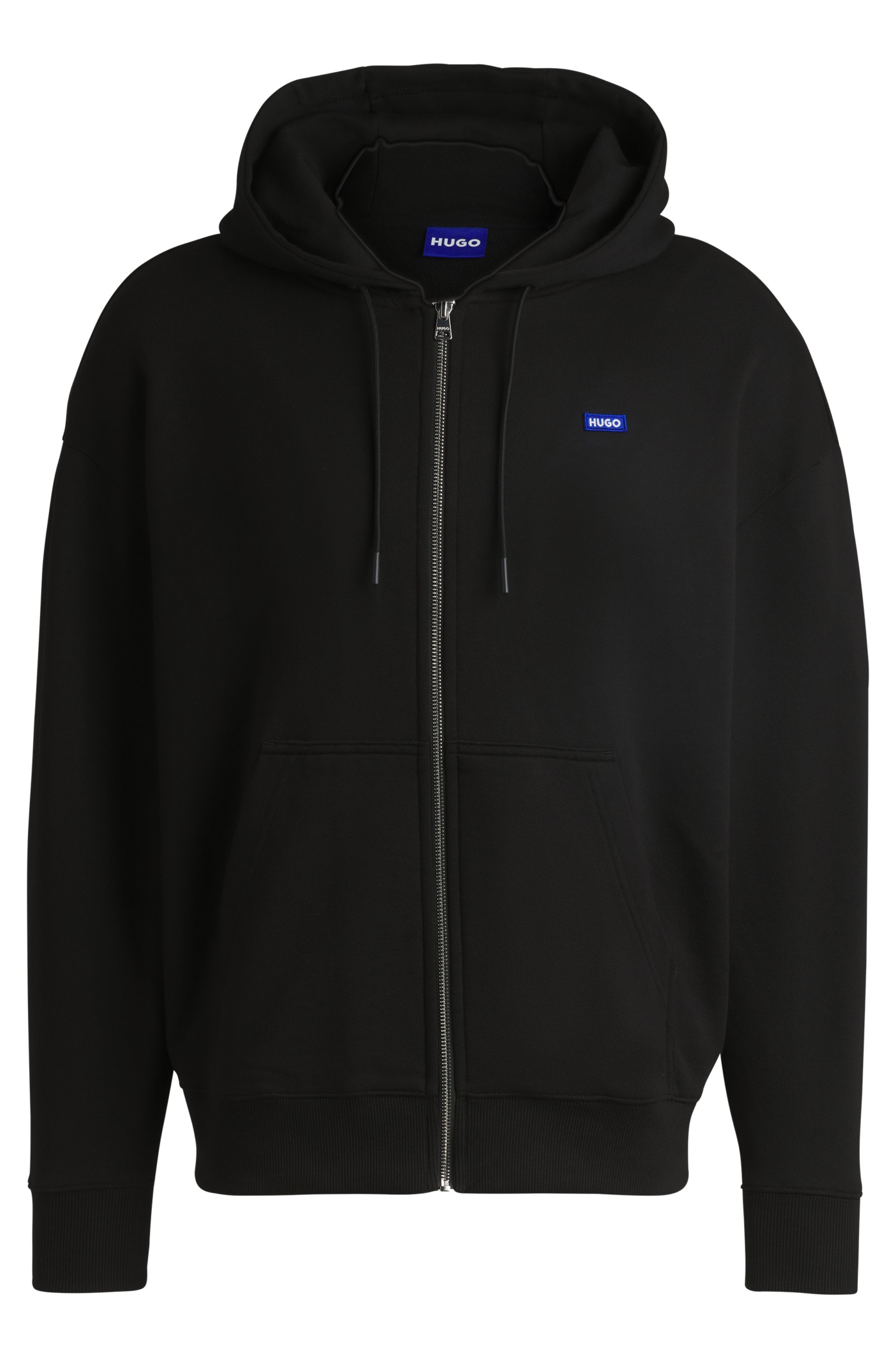 HUGO Blue Sweatjacke »Doa«, mit Kapuze, Logo-Badge