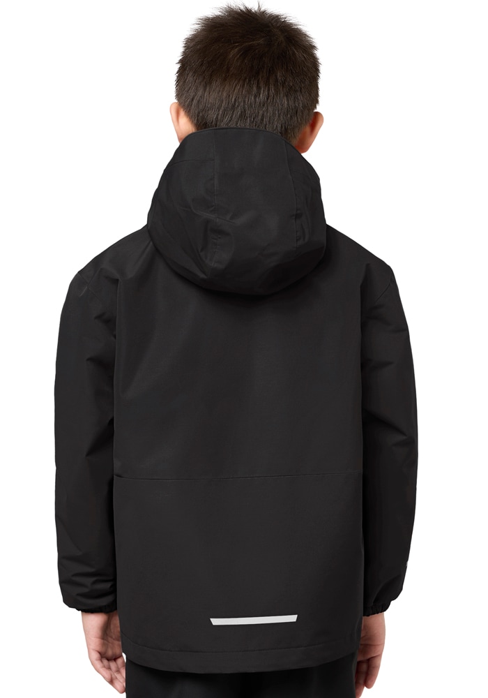 Jack Wolfskin 3-in-1-Funktionsjacke »ICELAND 3IN1 JACKET K« mit Kapuze für Kinder, mit fester Kapuze, atmungsaktiv, winddicht, wasserdicht