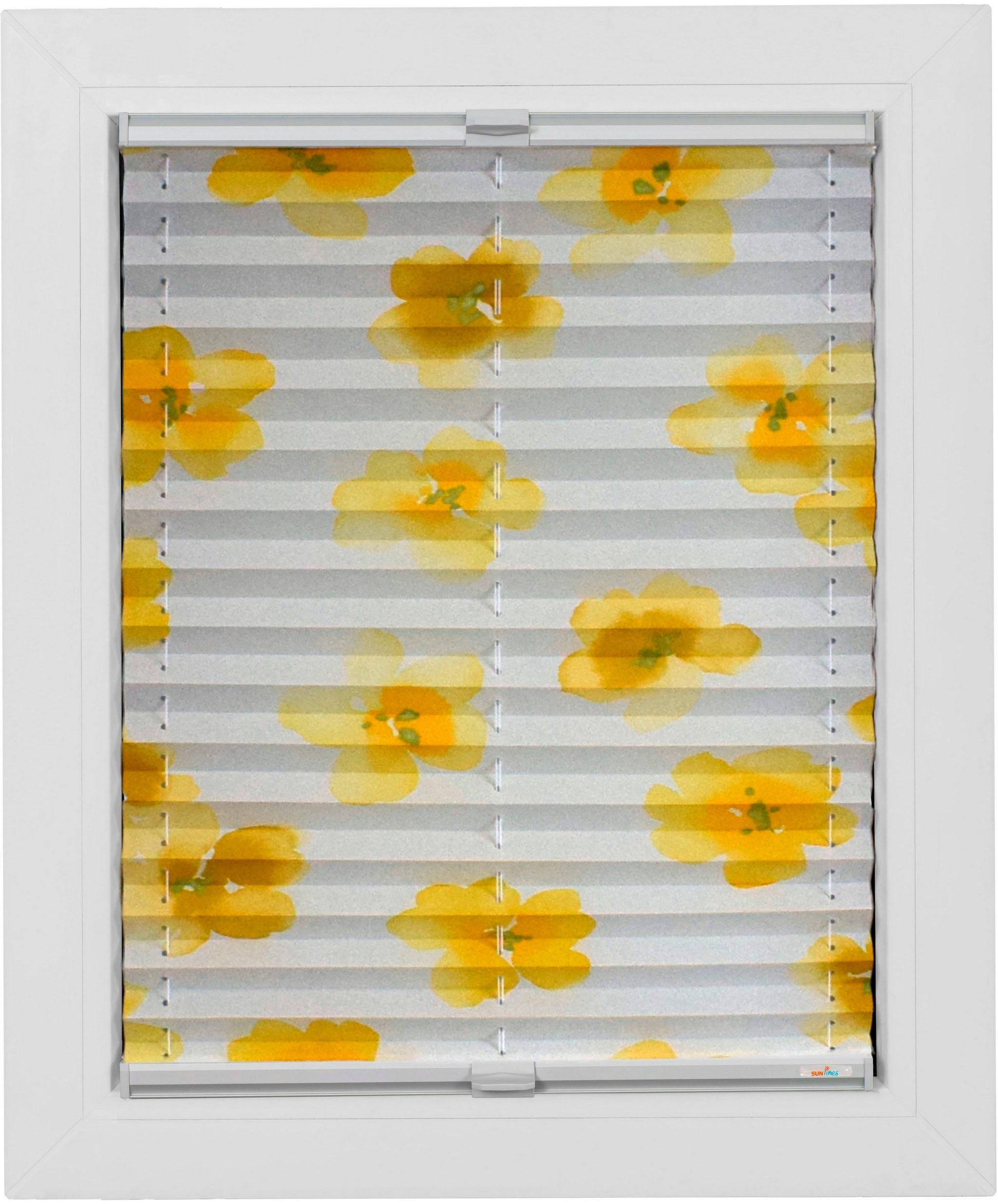 Image of sunlines Plissee nach Mass »Young Style Watercolour«, Lichtschutz, verspannt bei Ackermann Versand Schweiz