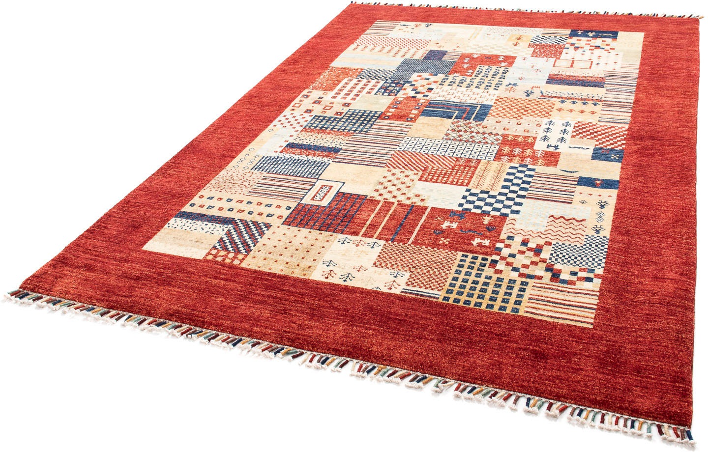 Image of morgenland Orientteppich »Ziegler - 237 x 173 cm - dunkelrot«, rechteckig, 6 mm Höhe, Wohnzimmer, Handgeknüpft, Einzelstück mit Zertifikat bei Ackermann Versand Schweiz