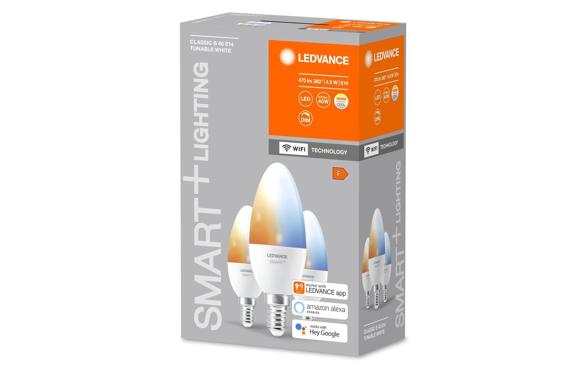 LED-Leuchtmittel »SMART+ WiFi Candle B40, E14, TW, 3 Stück«, E14
