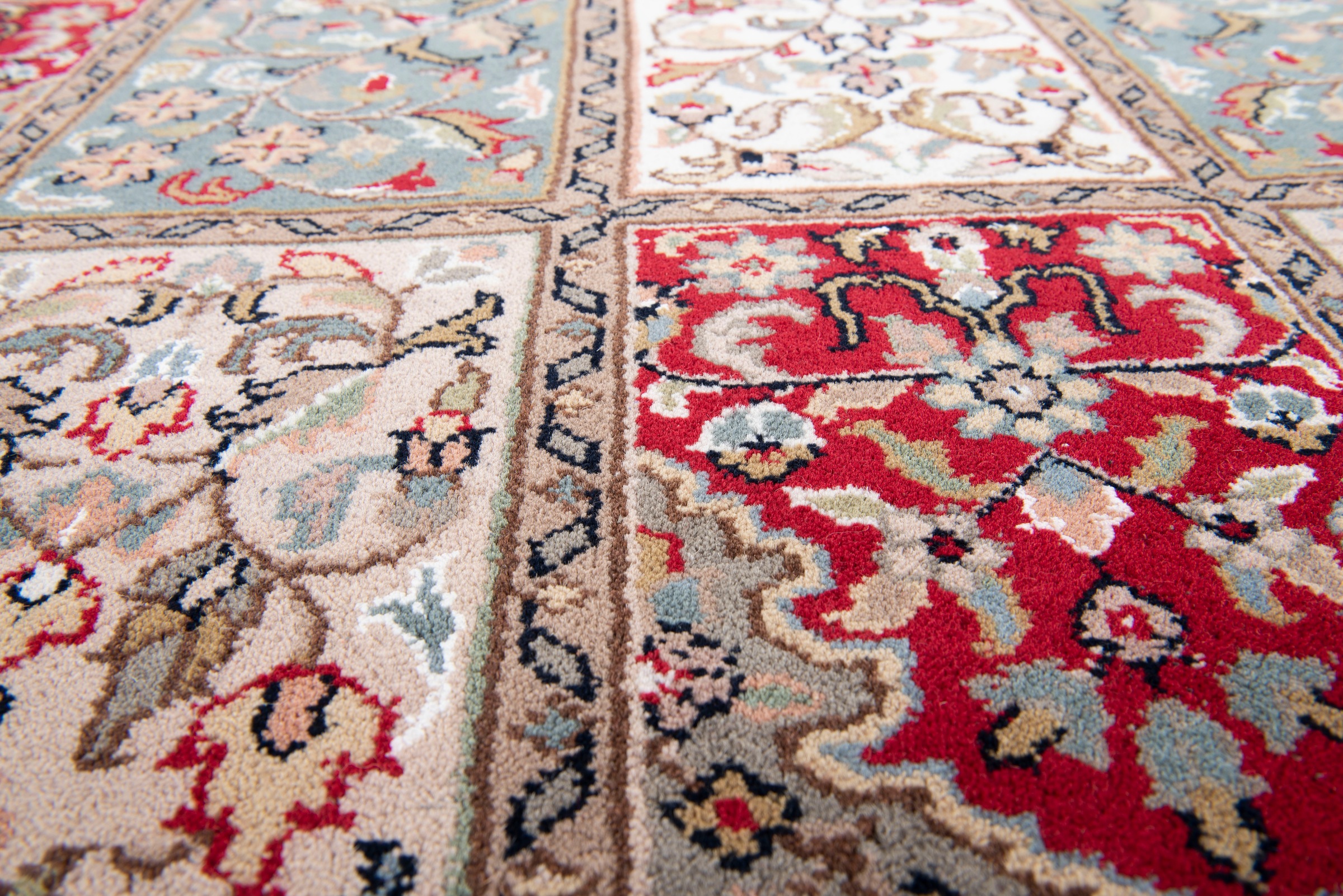 my home Orientteppich »BB Oriantal 1«, rechteckig, 12 mm Höhe, reine Wolle, handgeknüpft, orientalisches Design, mit Fransen