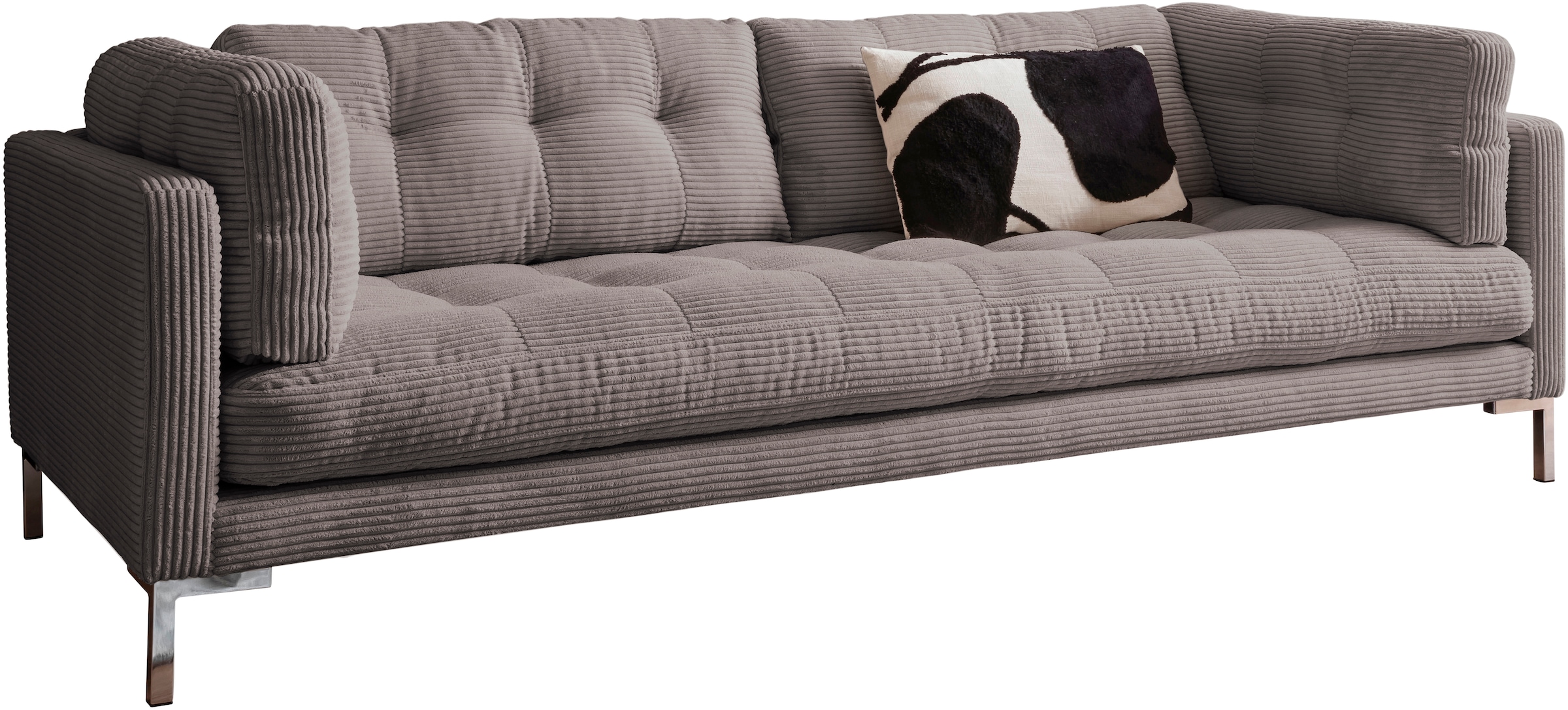 Trends by HG 3-Sitzer »Landau«, in Cord-Stoff mit Metallfuss