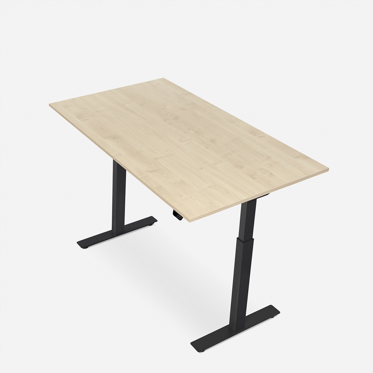 Schreibtische »WRK21 Schreibtisch Smart 140 x 80 cm, Höhenverstellbar, Mandal Ahorn / Schwarz«