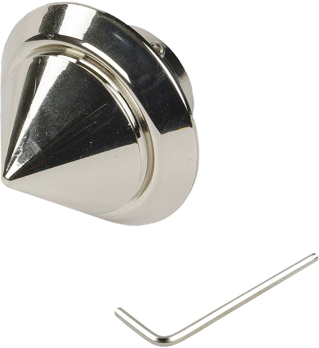 Image of Liedeco Gardinenstangen-Endstück "Endstück, Endknopf nickel-glanz "Celebration" Atlanta - 1 Stück" Endstück, Endknopf