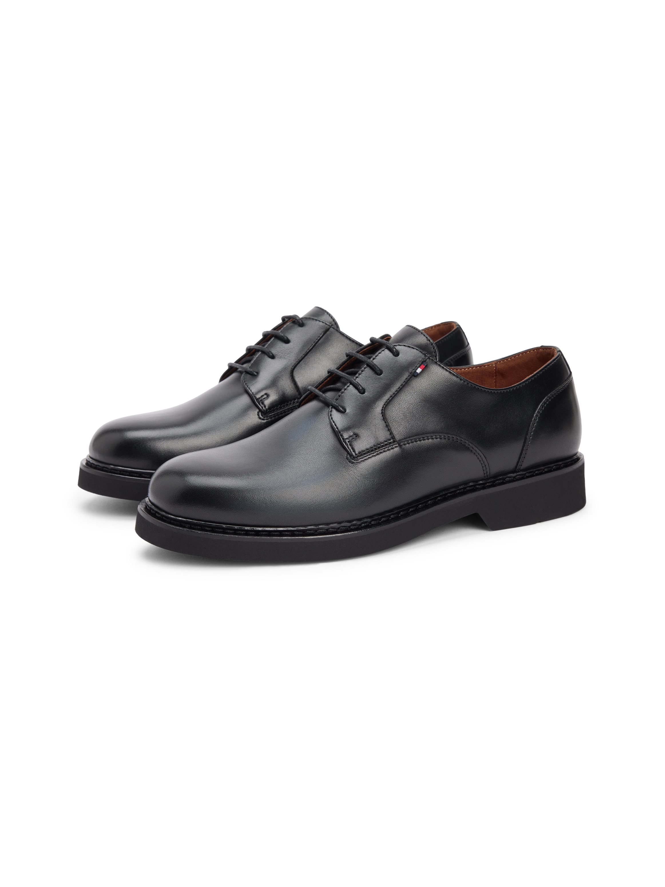 Image of Tommy Hilfiger Schnürschuh "HILIFGER ULTRALIGHT LHT SHOE" Blockabsatz, Festtagsschuh, Abendschuh mit Flaggen-Label