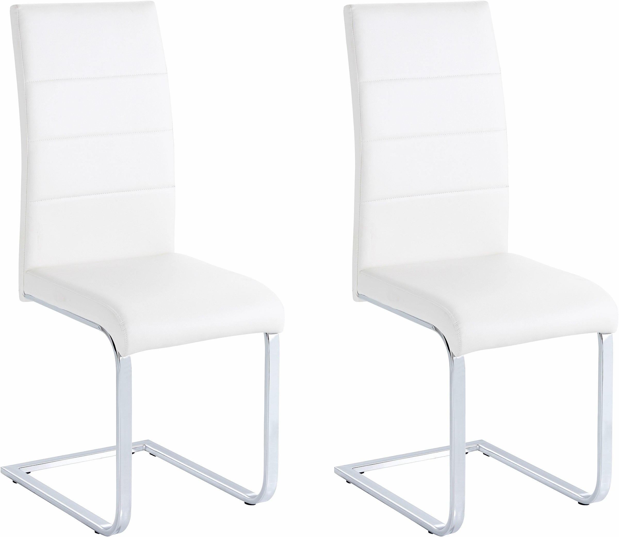 Image of GOODproduct Freischwinger "Josy" (Set) 2 Stk.Bezug in Kunstleder, verchromtes Metallgestell