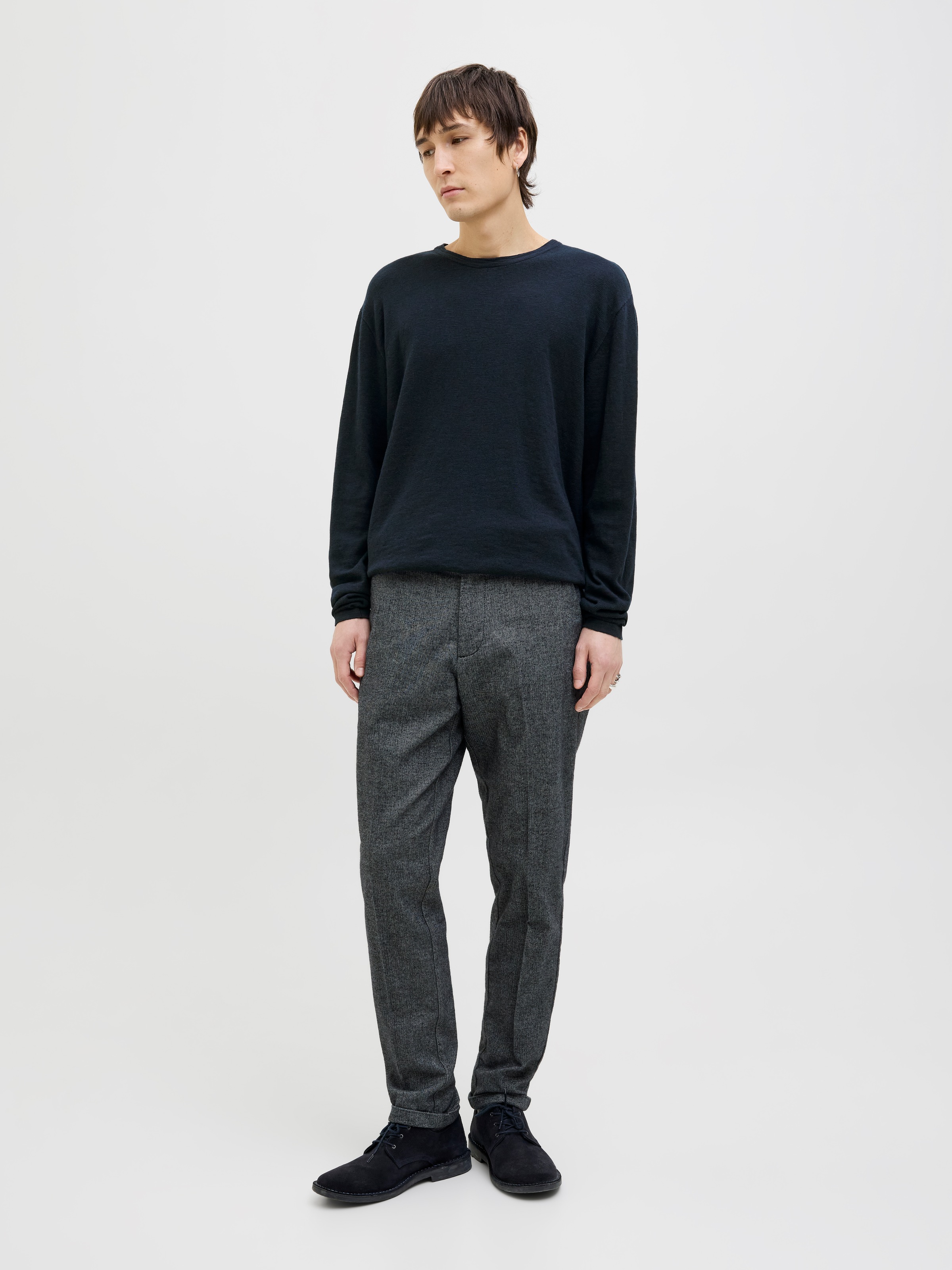 Jack & Jones Rundhalspullover »JJESUMMER KNIT CREW NECK SN«, mit Rundhalsausschnitt