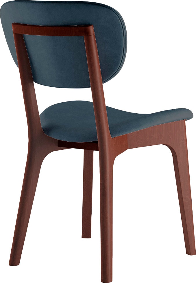 INOSIGN Stuhl »COZY Made in Italy« (Set) 2 Stk.Gestell in Buche, Kirsch- oder Nussbaum, Massivholz, Design Stuhl