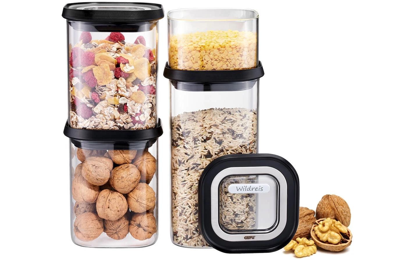 Image of GEFU Vorratsglas "PANTRY" Stapelbar, luftdicht, transparent, platzsparend